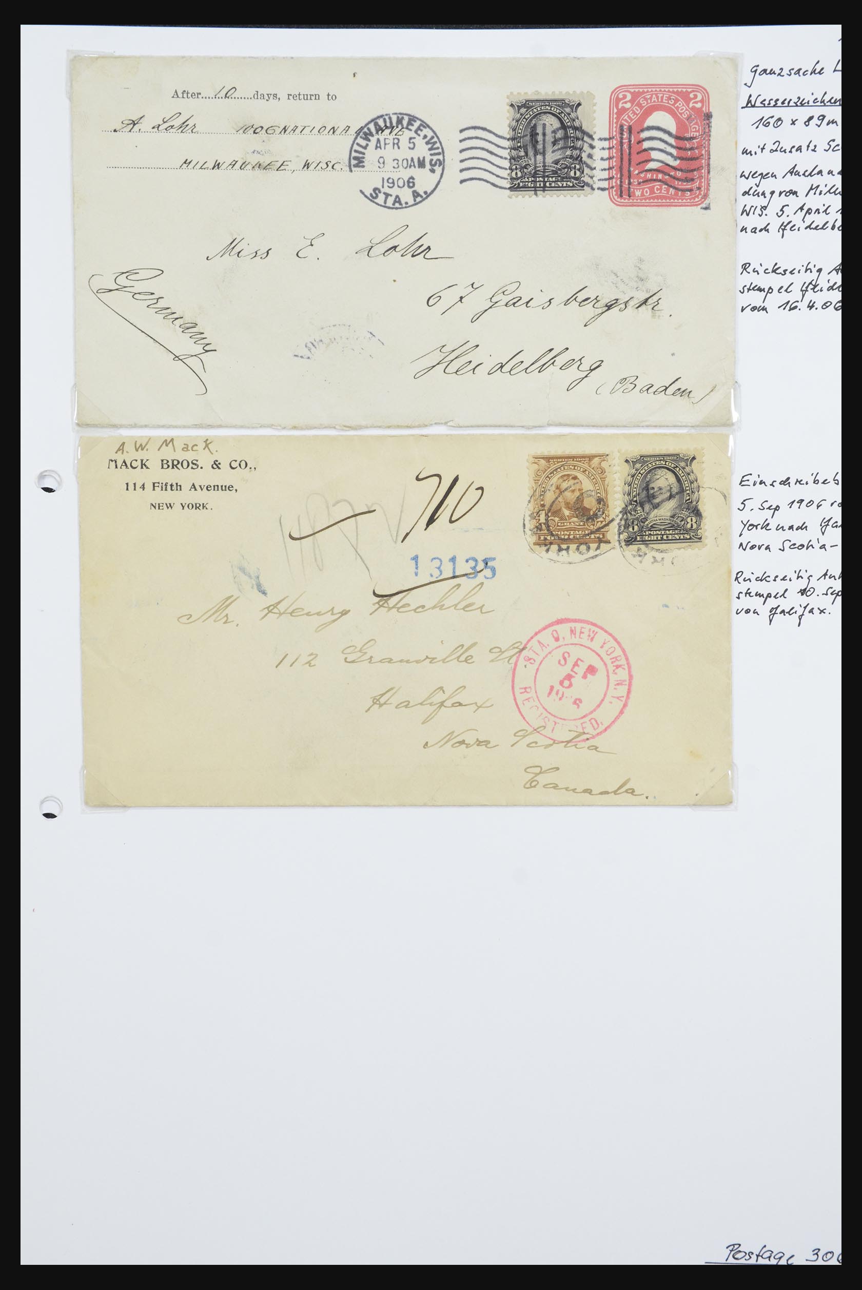 31914 0047 - 31914 USA covers 1838-1950,