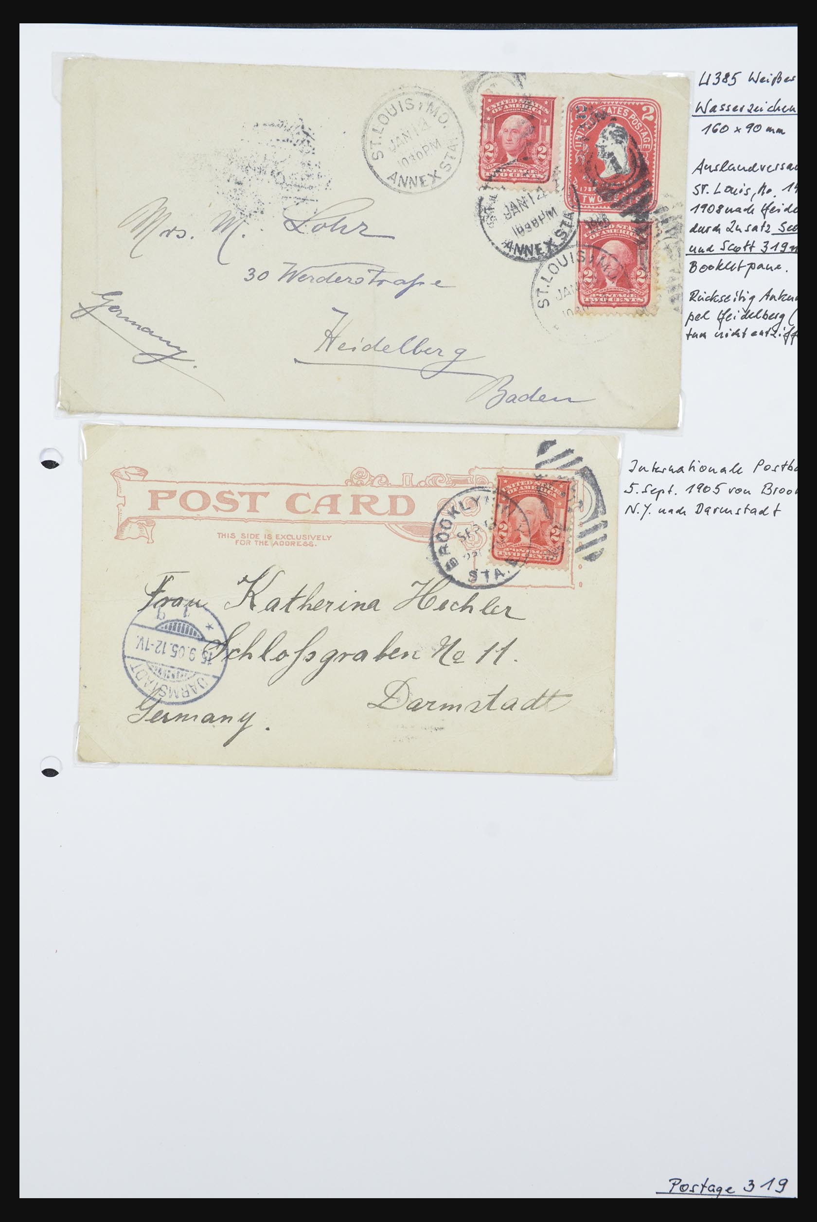 31914 0048 - 31914 USA covers 1838-1950,