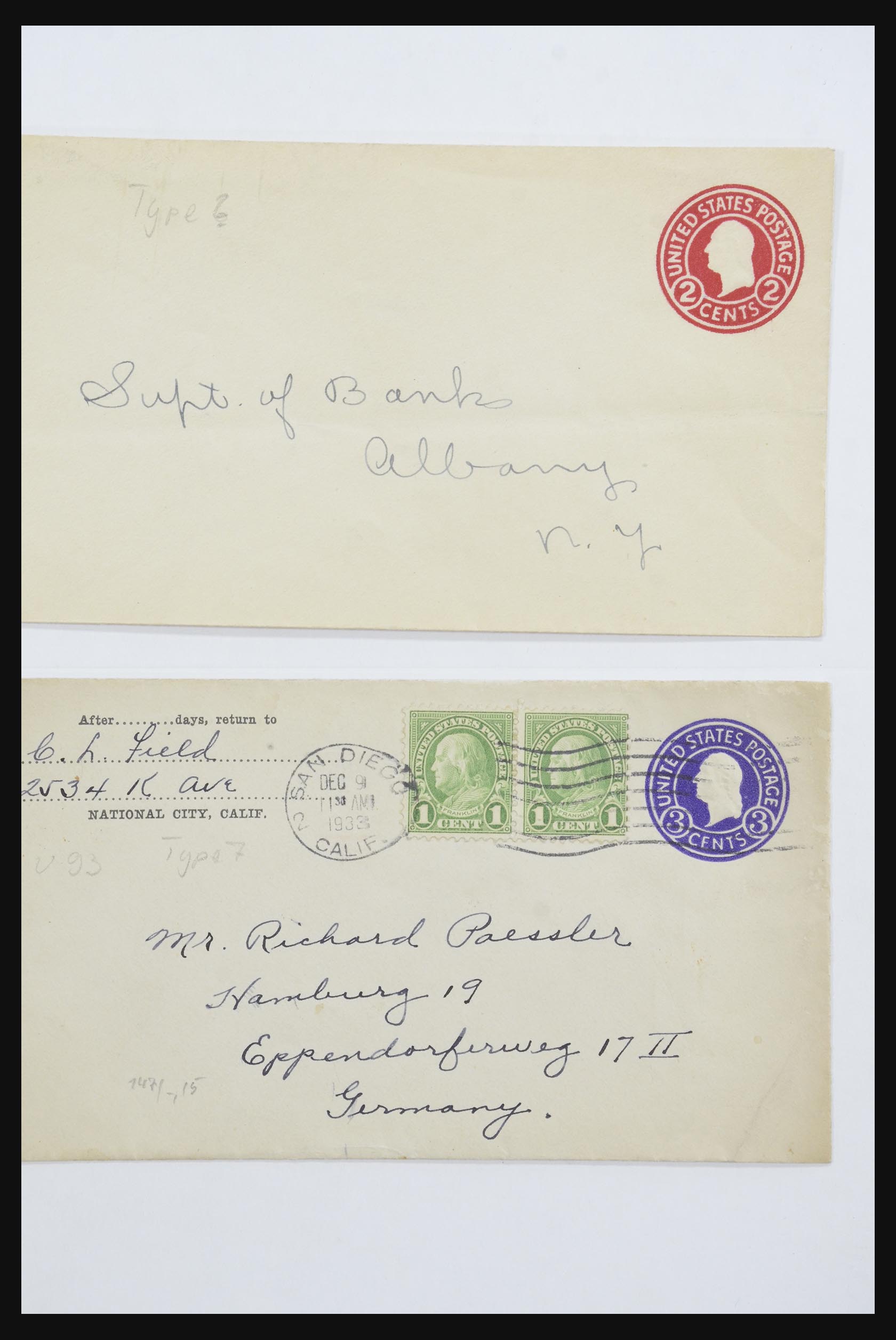 31914 1406 - 31914 USA covers 1838-1950,