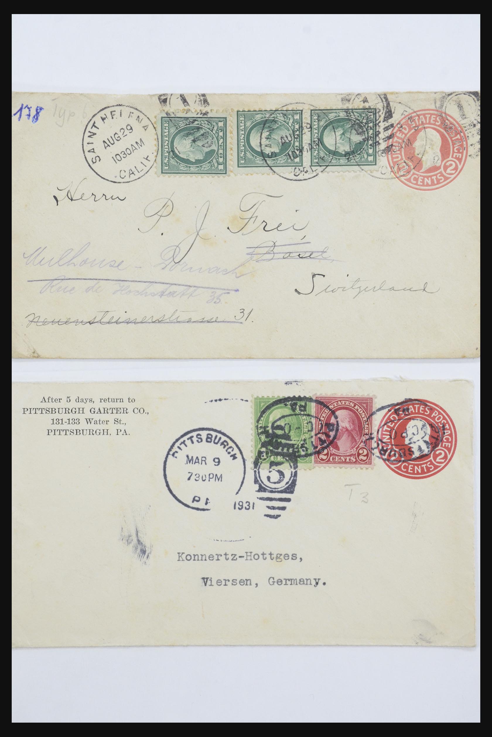 31914 1409 - 31914 USA covers 1838-1950,