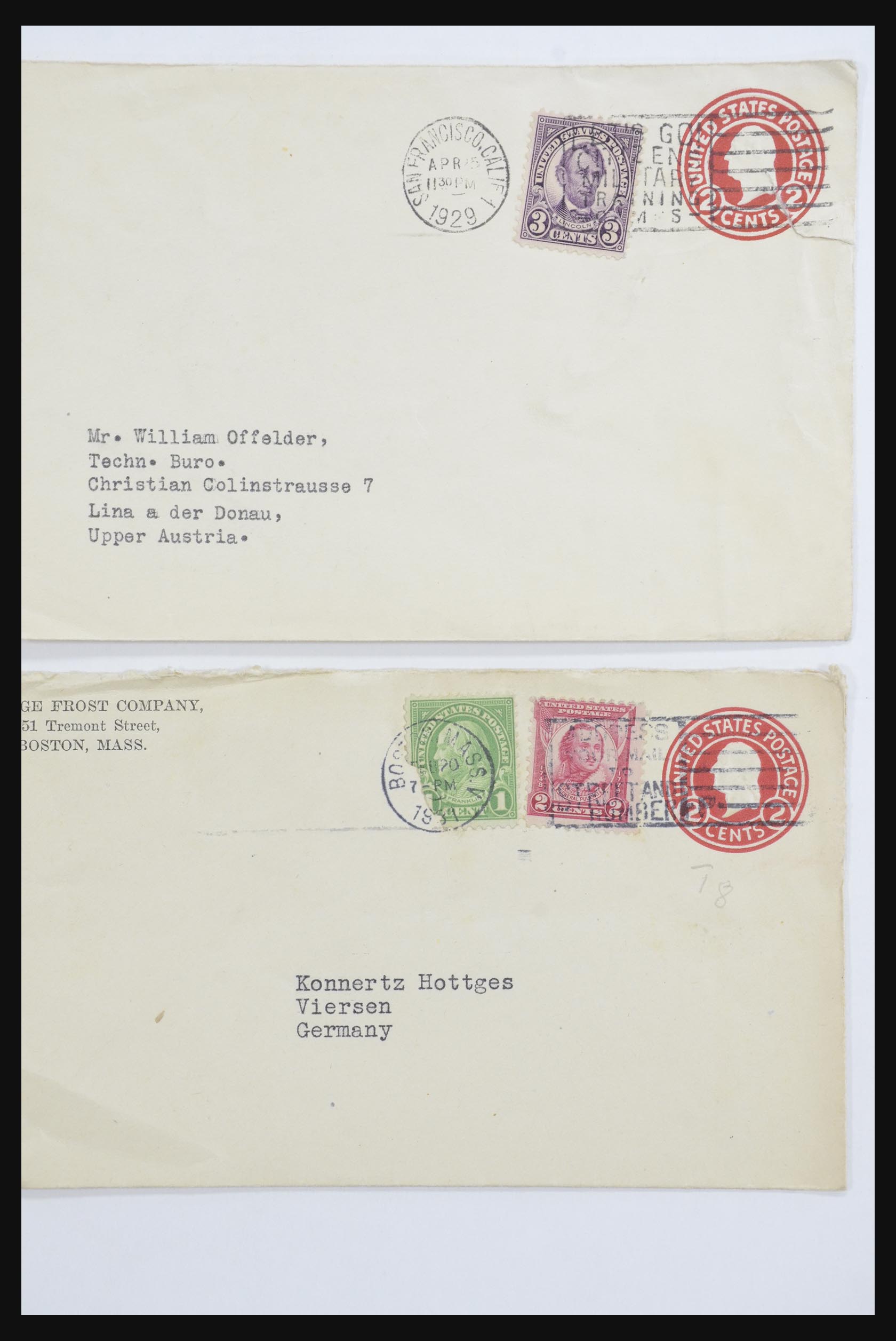 31914 1413 - 31914 USA covers 1838-1950,