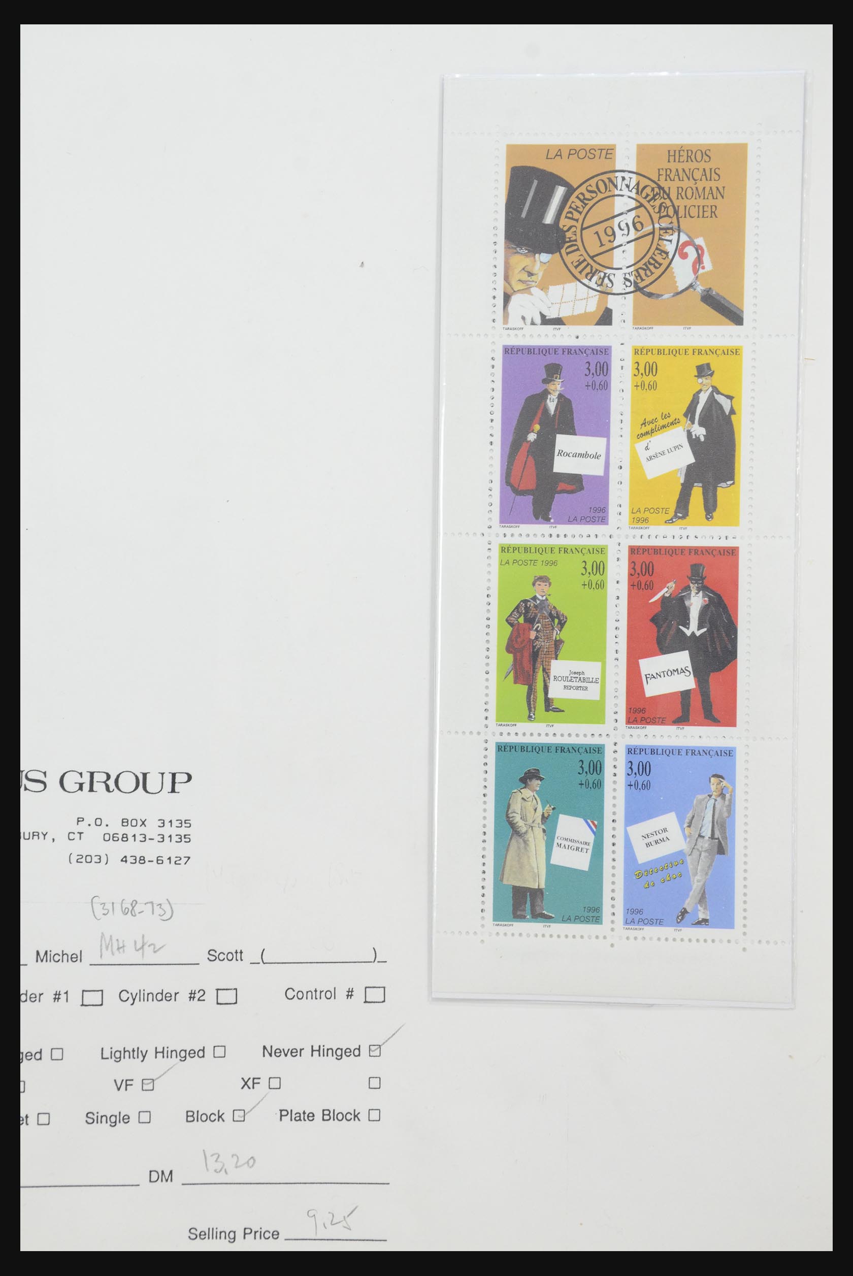 31915 062 - 31915 Western Europe souvenir sheets and stamp booklets on FDC.