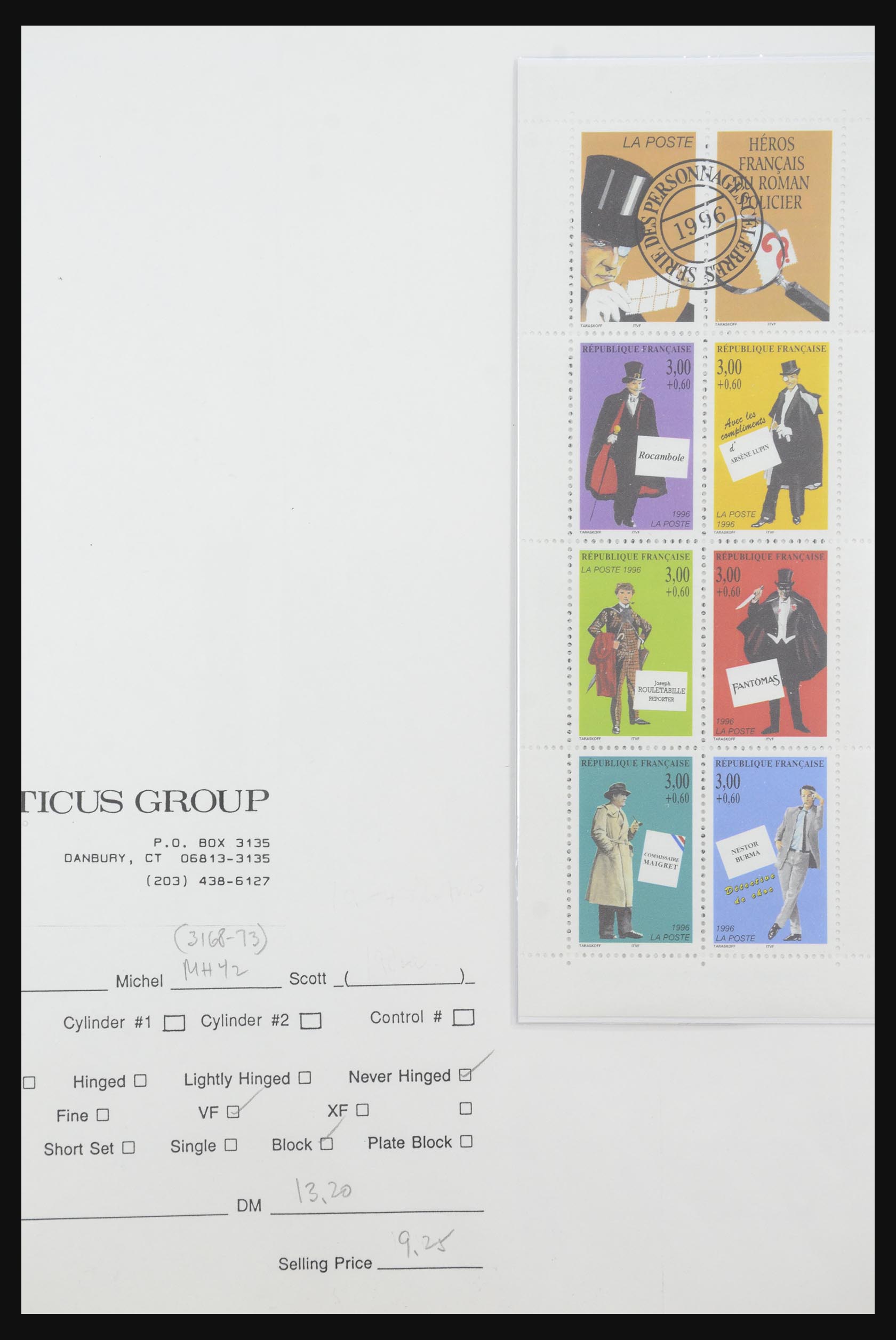 31915 063 - 31915 Western Europe souvenir sheets and stamp booklets on FDC.