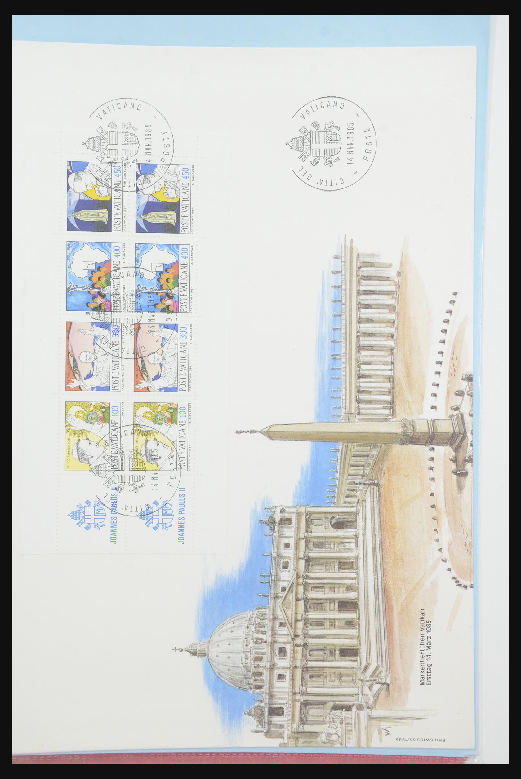 31915 067 - 31915 Western Europe souvenir sheets and stamp booklets on FDC.