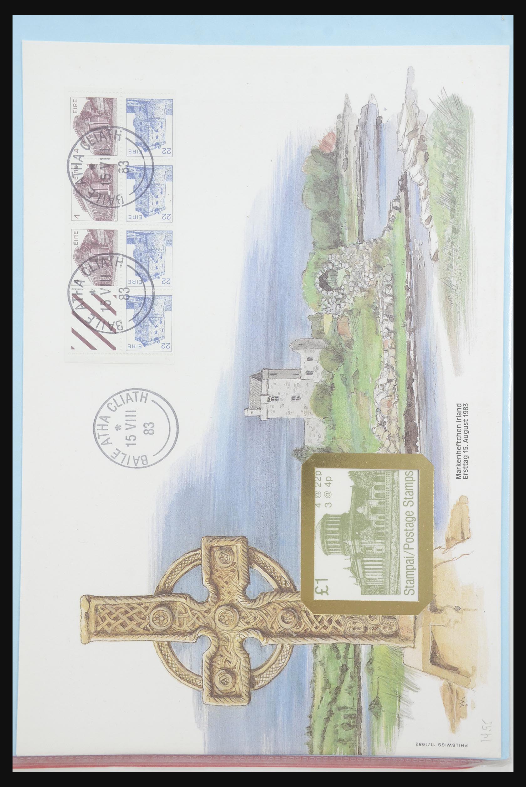 31915 068 - 31915 Western Europe souvenir sheets and stamp booklets on FDC.