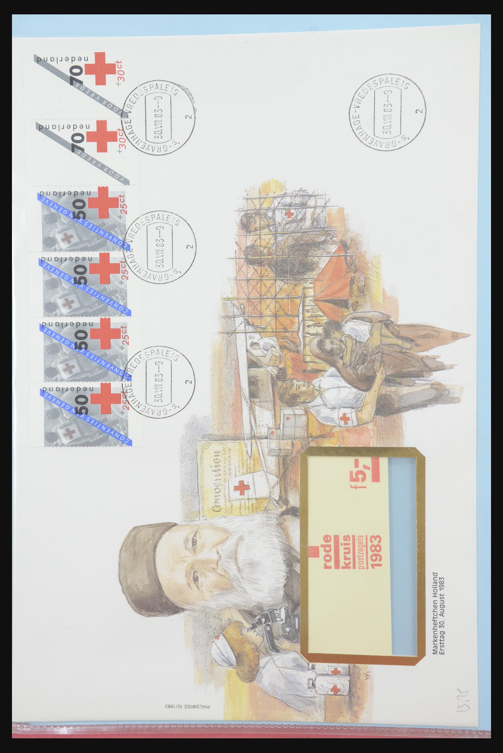 31915 077 - 31915 Western Europe souvenir sheets and stamp booklets on FDC.