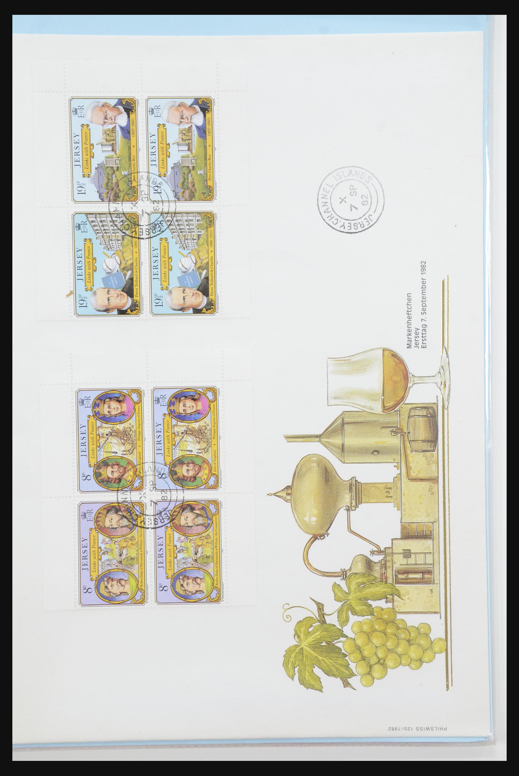31915 080 - 31915 Western Europe souvenir sheets and stamp booklets on FDC.