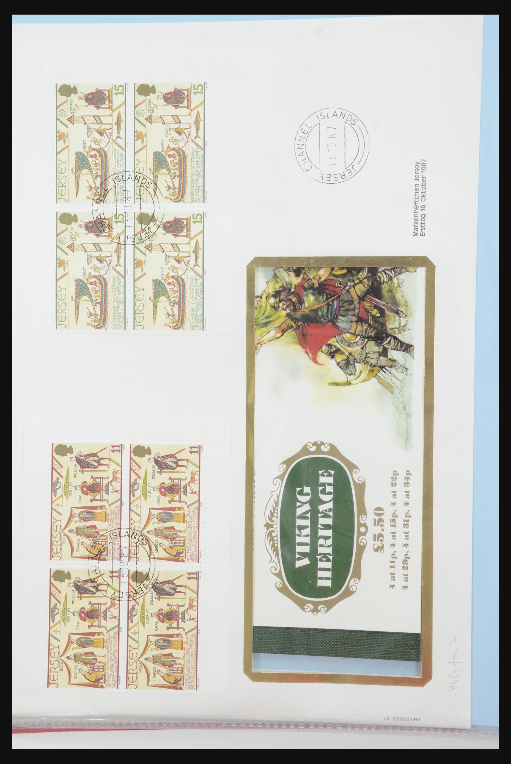 31915 083 - 31915 Western Europe souvenir sheets and stamp booklets on FDC.