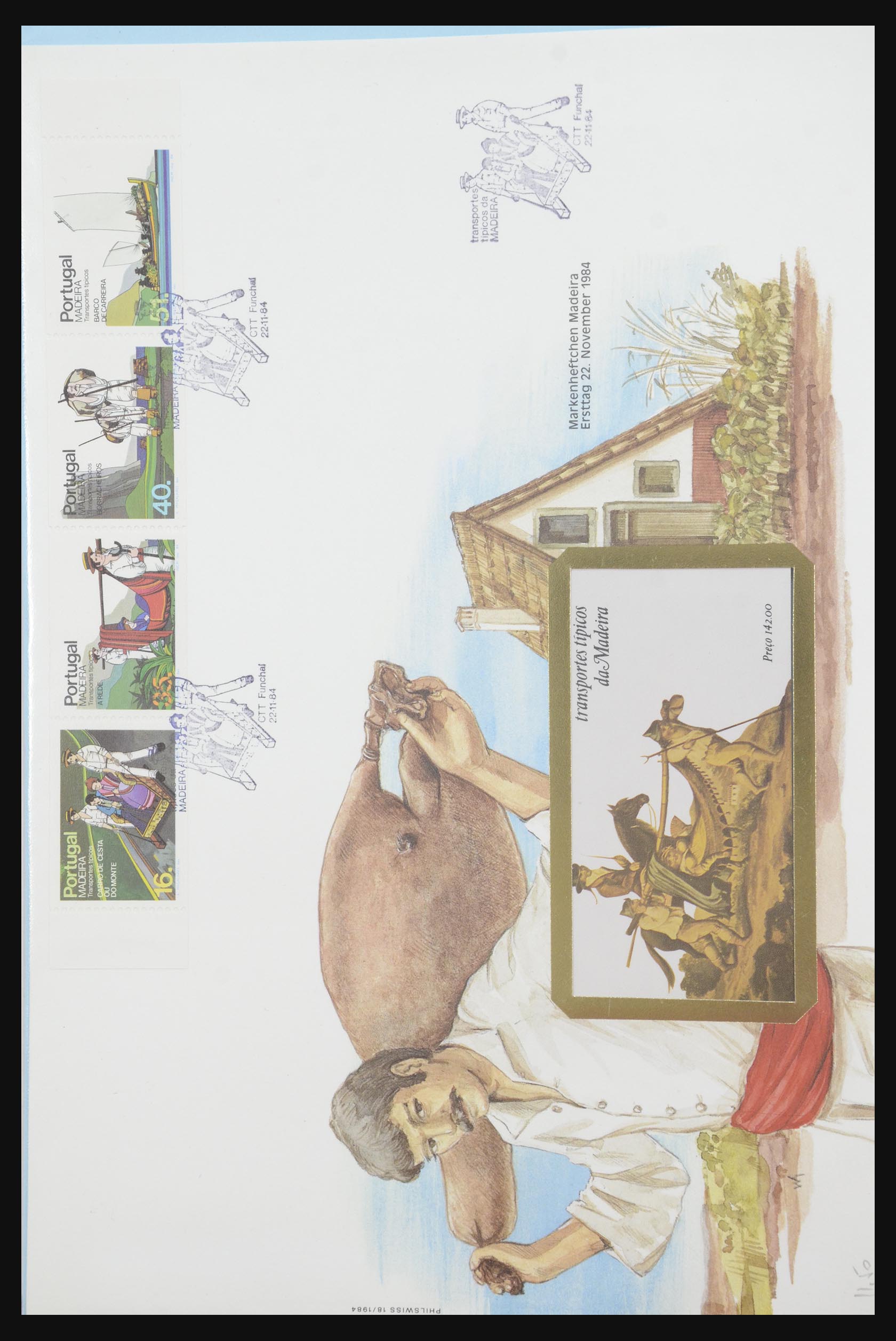 31915 099 - 31915 Western Europe souvenir sheets and stamp booklets on FDC.
