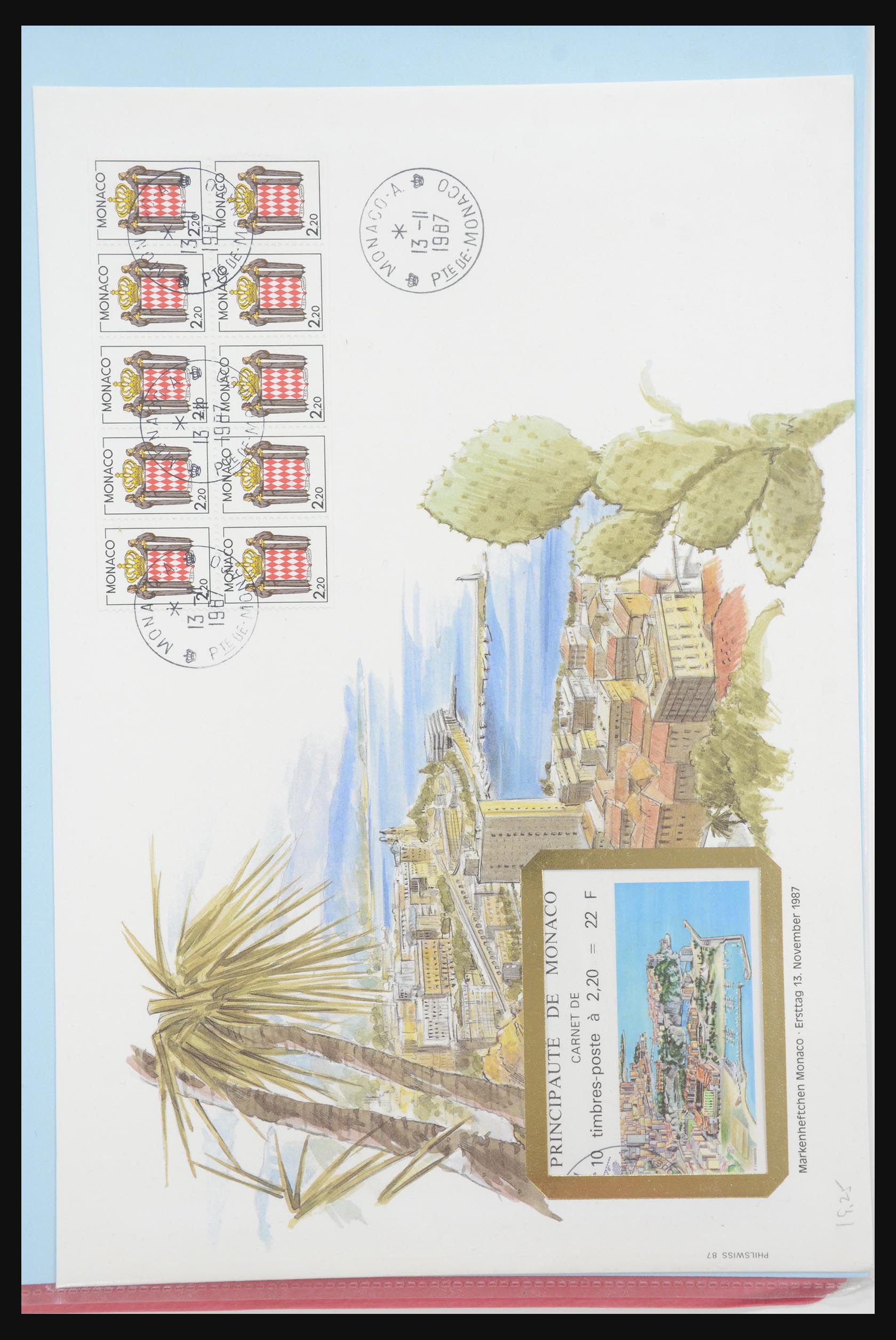 31915 118 - 31915 Western Europe souvenir sheets and stamp booklets on FDC.