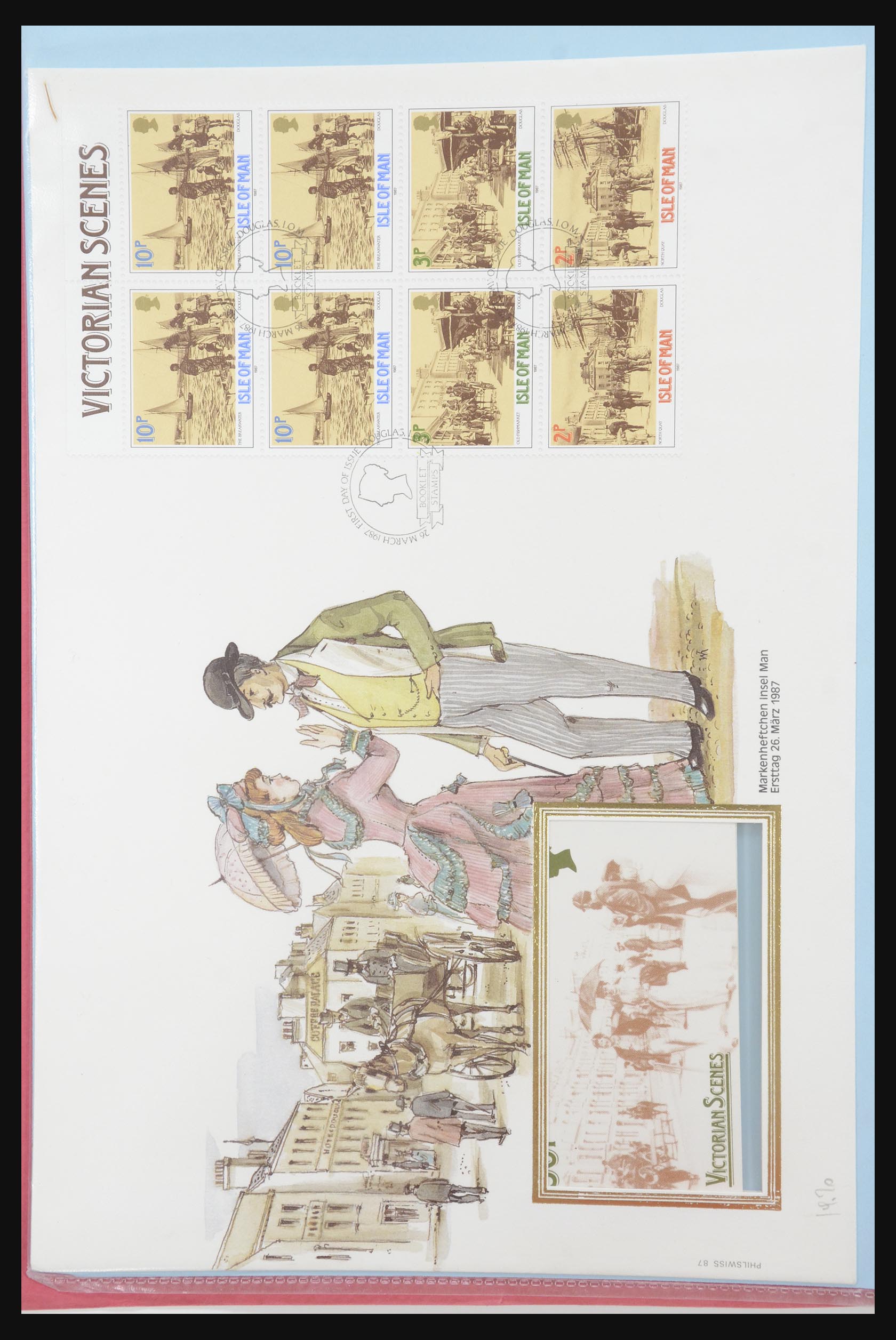 31915 120 - 31915 Western Europe souvenir sheets and stamp booklets on FDC.