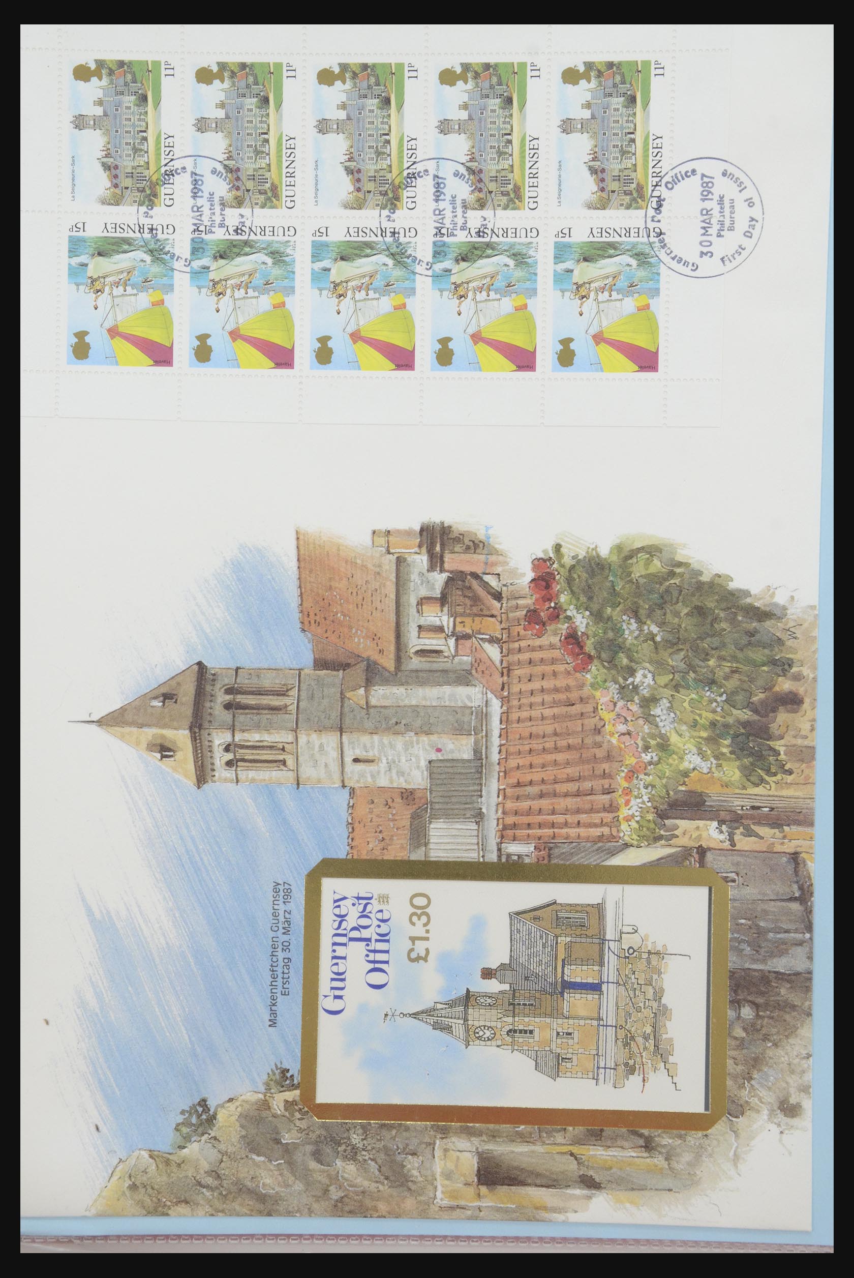31915 361 - 31915 Western Europe souvenir sheets and stamp booklets on FDC.