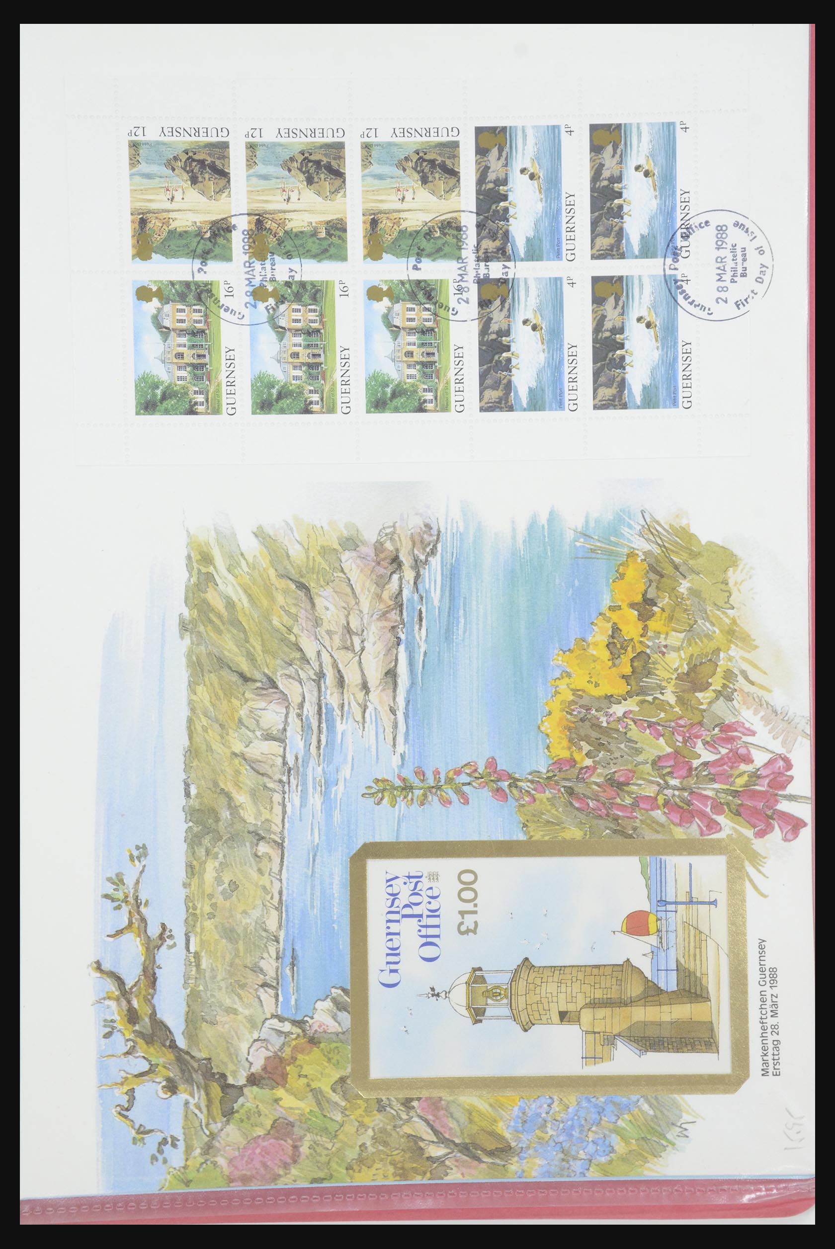 31915 362 - 31915 Western Europe souvenir sheets and stamp booklets on FDC.
