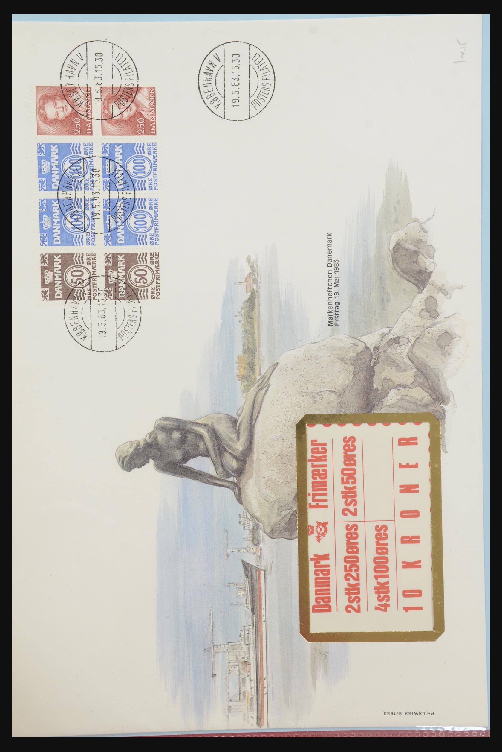 31915 371 - 31915 Western Europe souvenir sheets and stamp booklets on FDC.