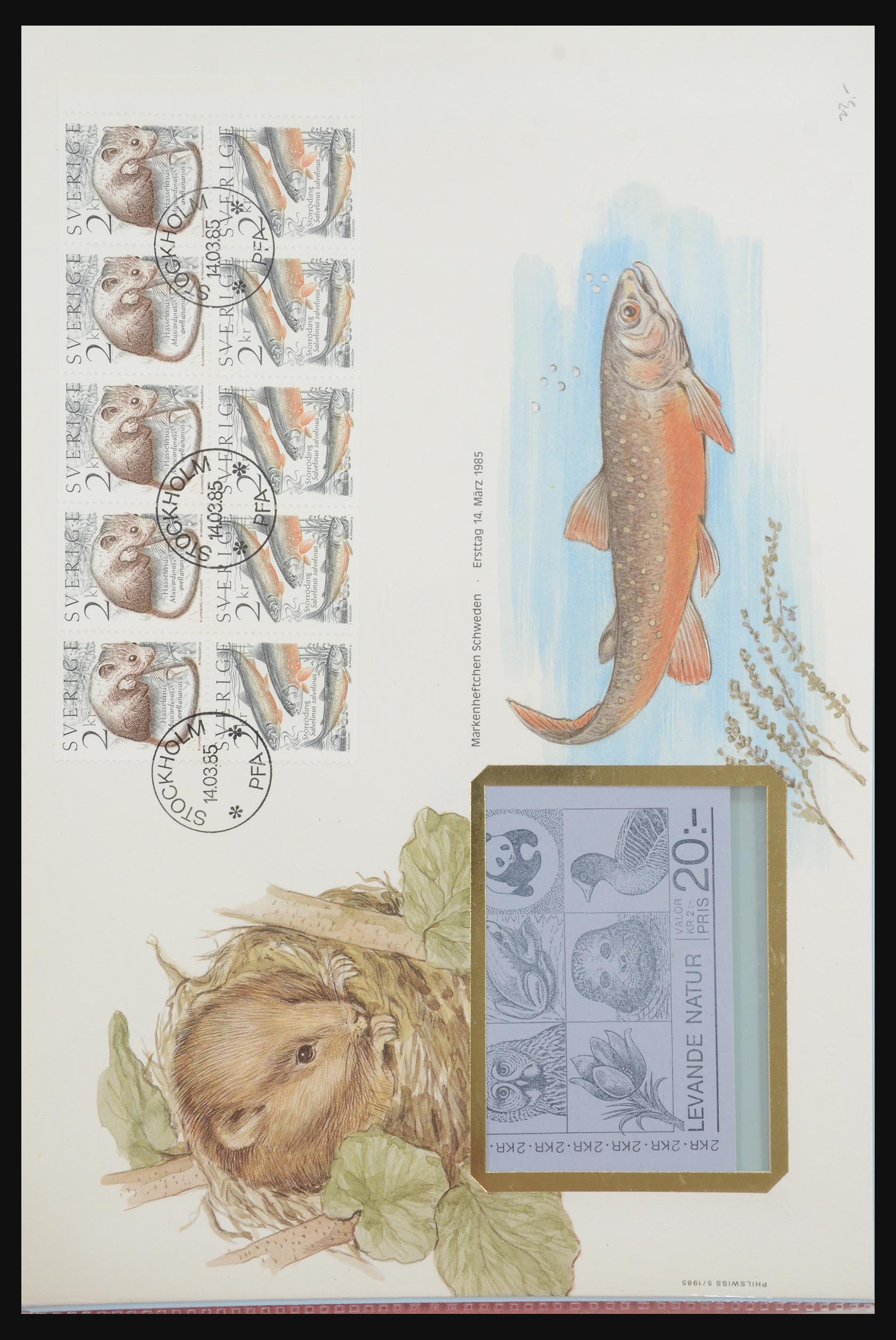 31915 375 - 31915 Western Europe souvenir sheets and stamp booklets on FDC.