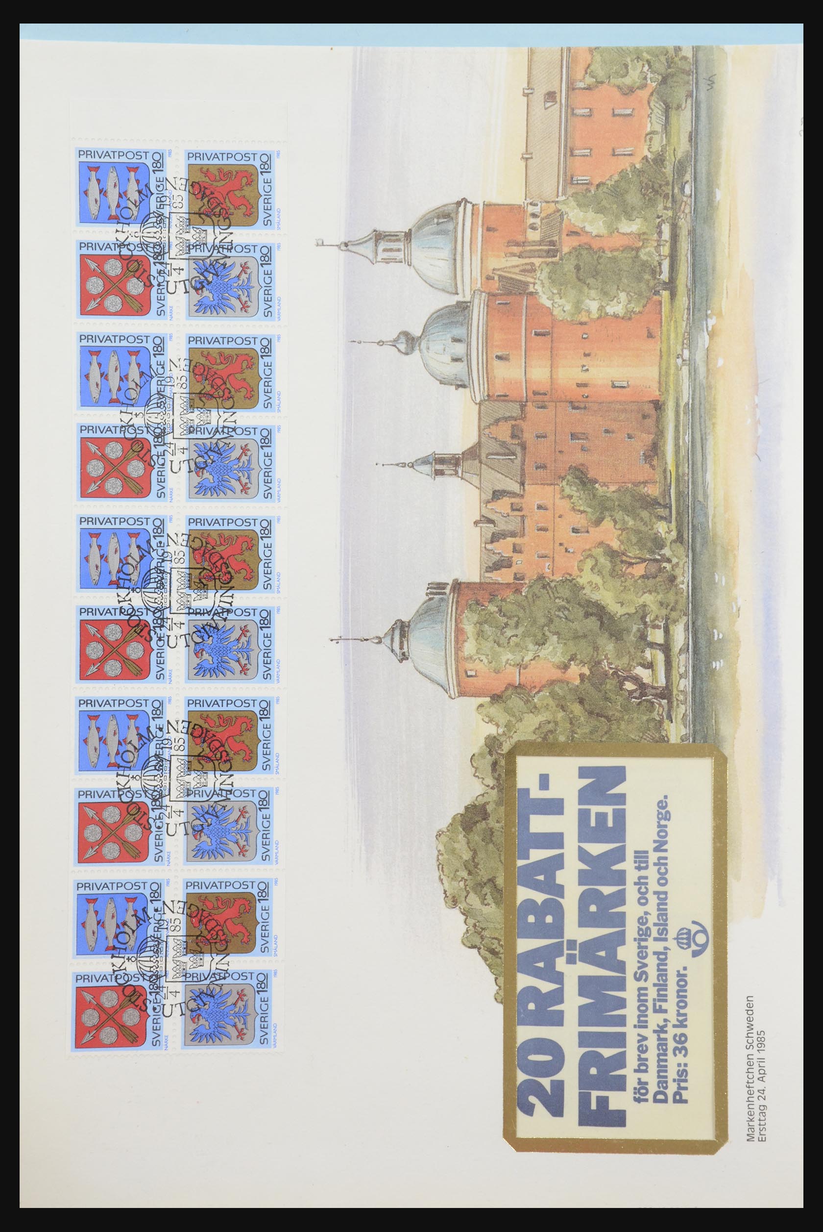 31915 377 - 31915 Western Europe souvenir sheets and stamp booklets on FDC.
