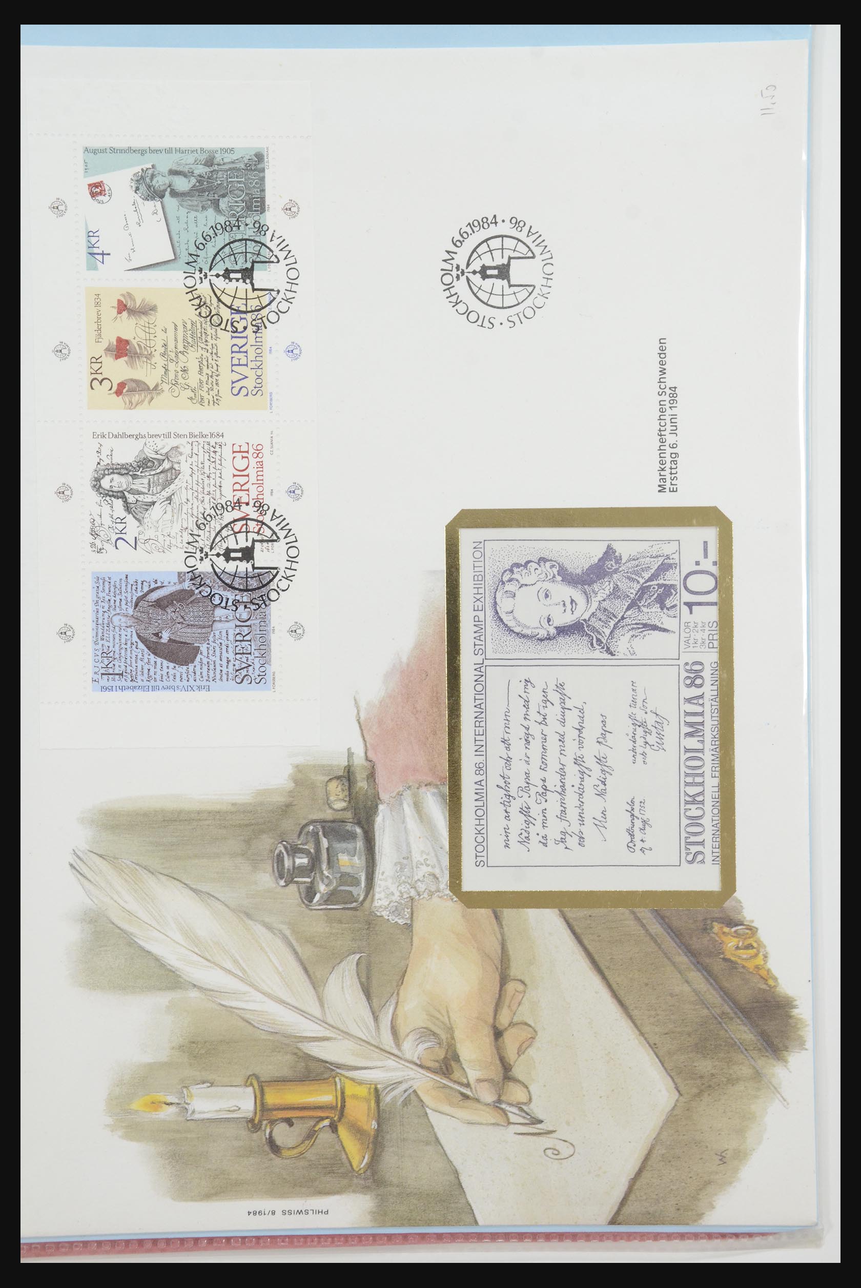 31915 393 - 31915 Western Europe souvenir sheets and stamp booklets on FDC.