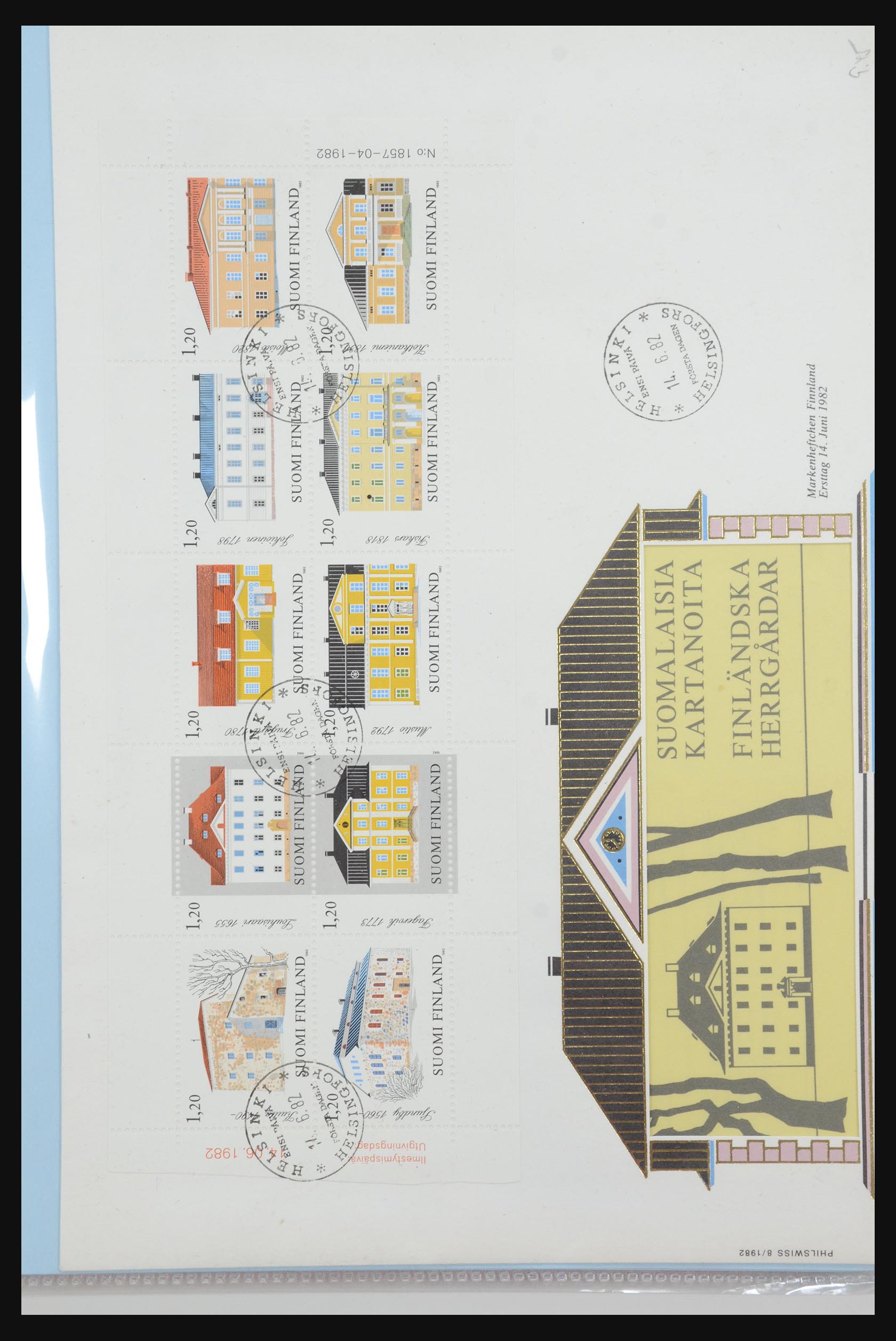 31915 427 - 31915 Western Europe souvenir sheets and stamp booklets on FDC.