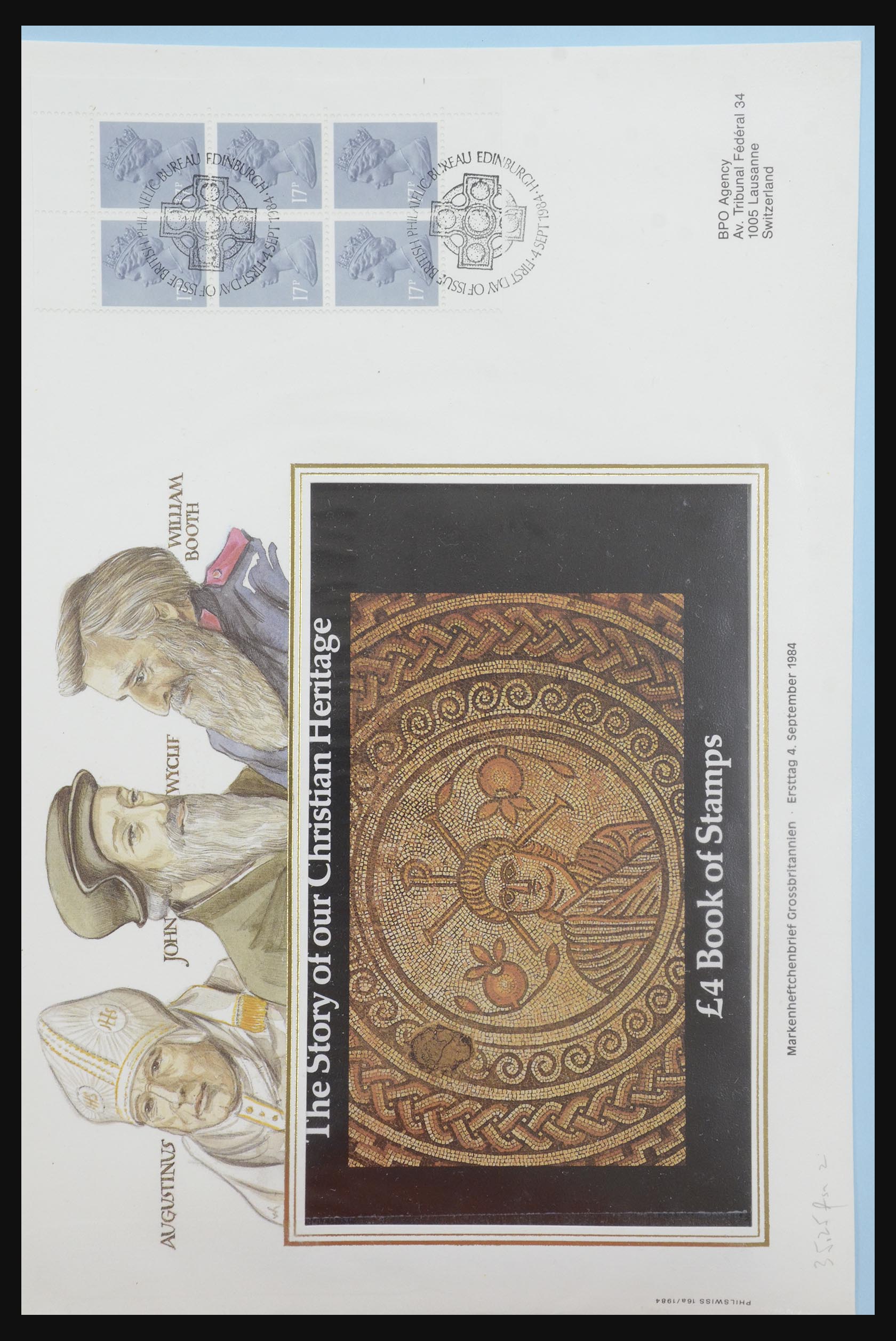 31915 449 - 31915 Western Europe souvenir sheets and stamp booklets on FDC.