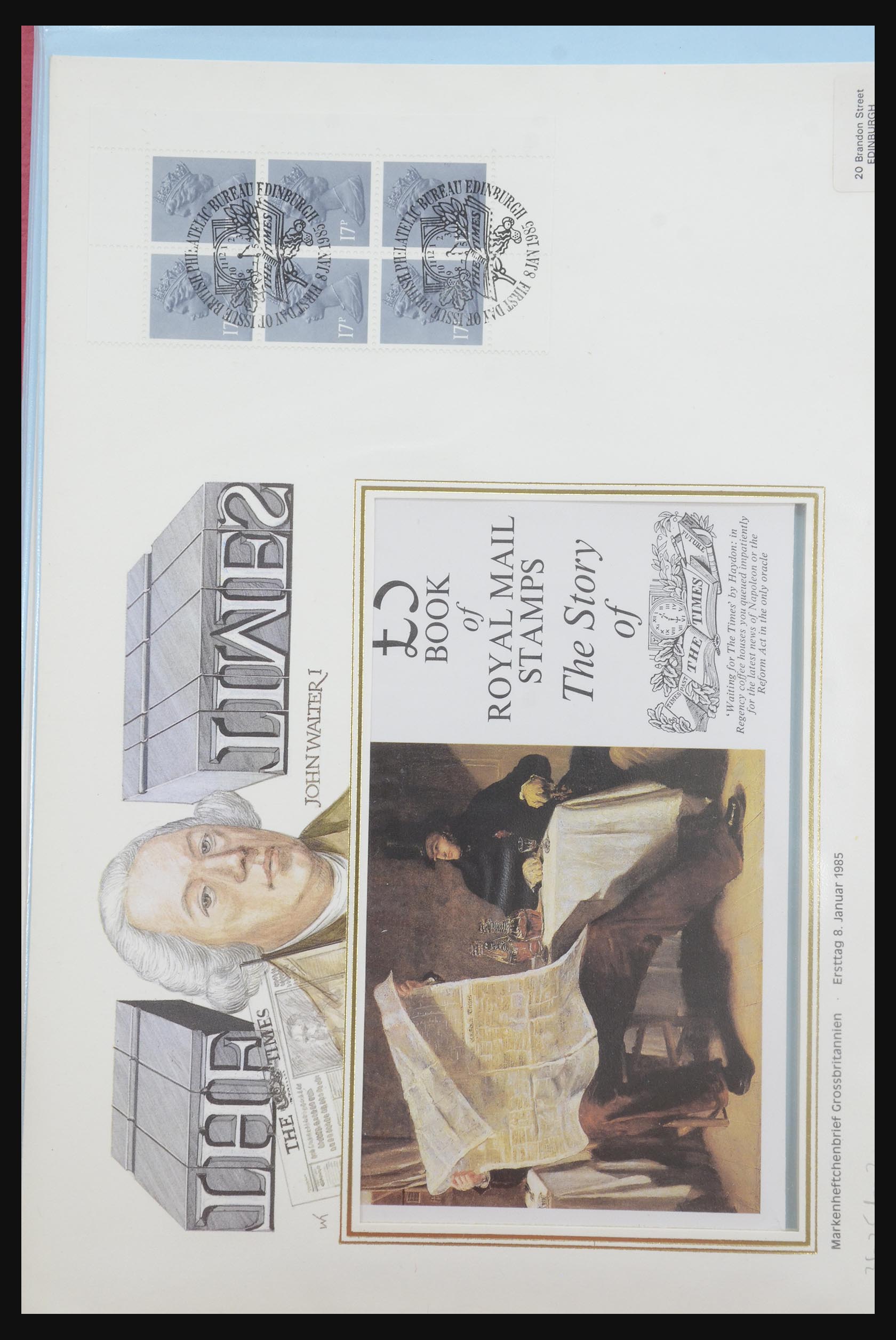 31915 451 - 31915 Western Europe souvenir sheets and stamp booklets on FDC.