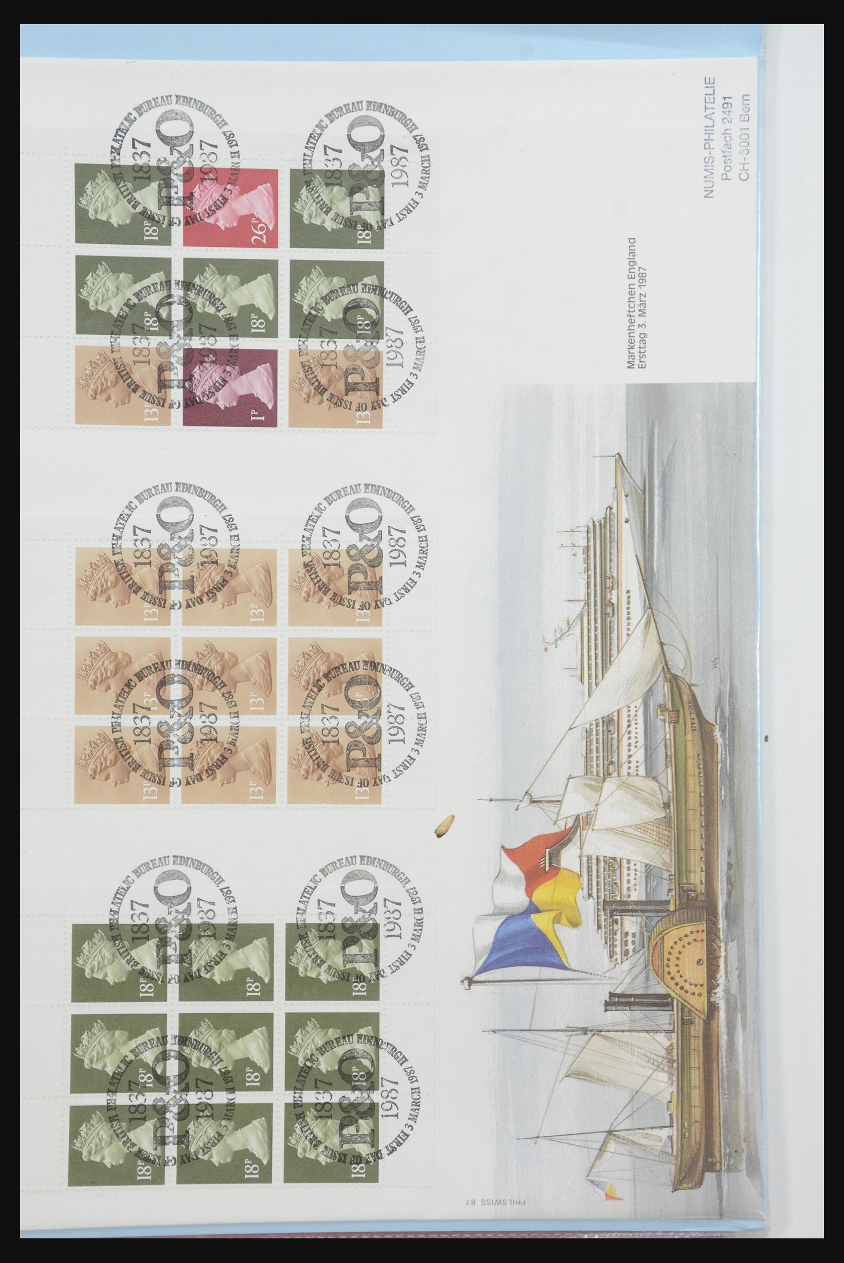 31915 454 - 31915 Western Europe souvenir sheets and stamp booklets on FDC.