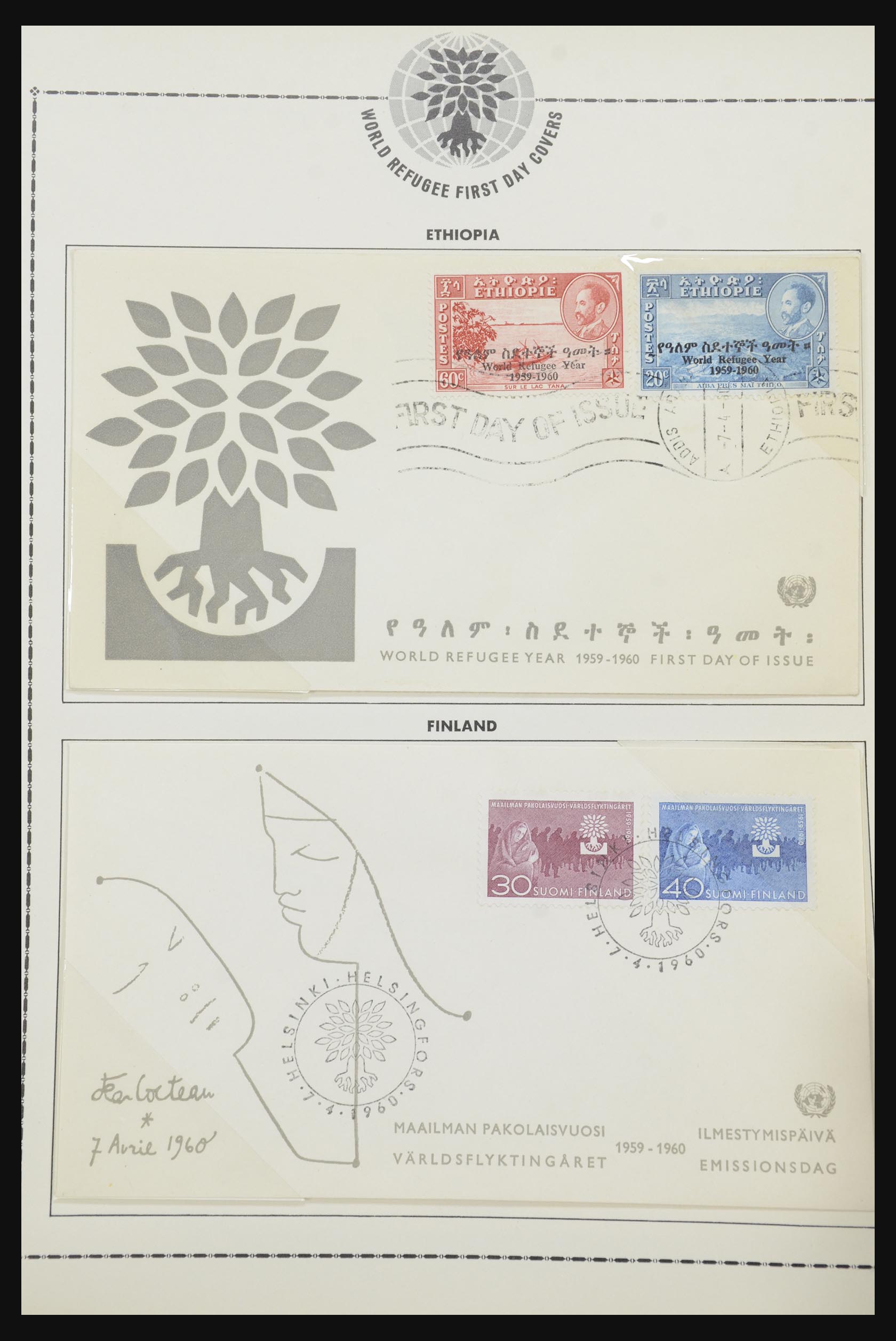 31921 041 - 31921 Thematics on cover 1934-1996.
