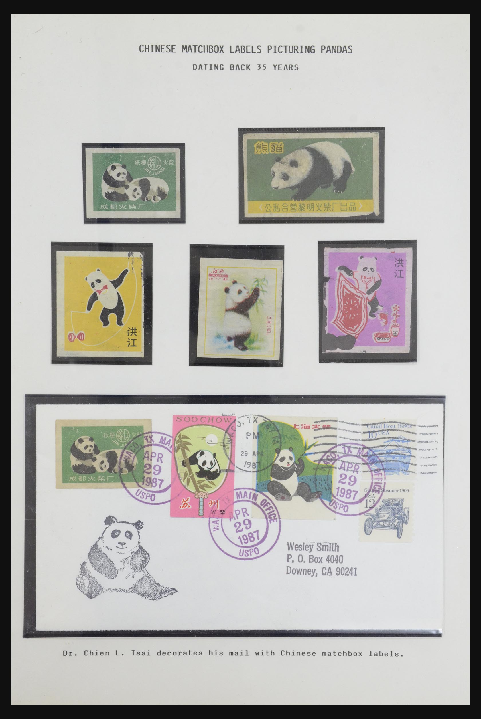 31922 001 - 31922 Thematic giant panda's 1937-1989.