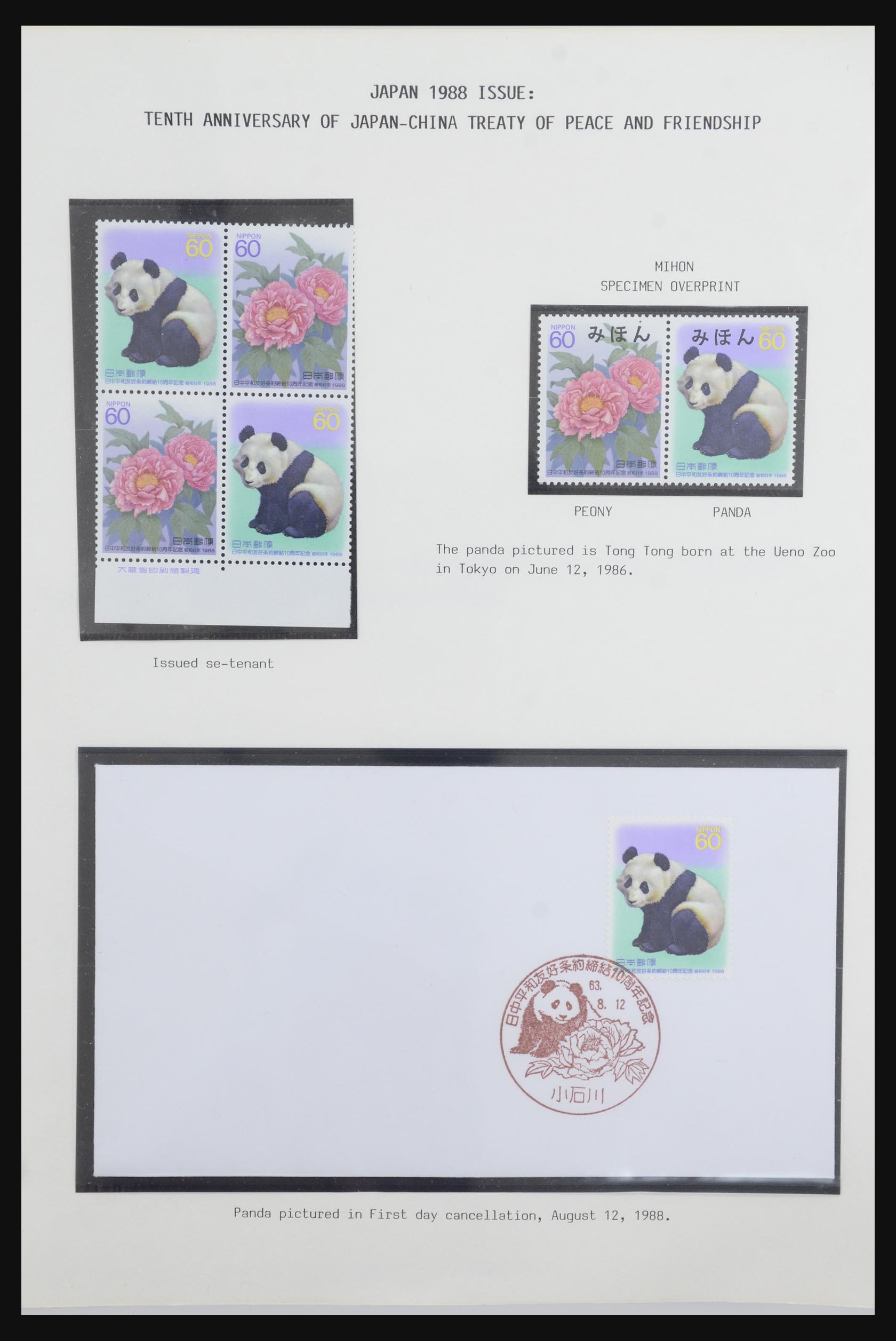 31922 013 - 31922 Thematic giant panda's 1937-1989.