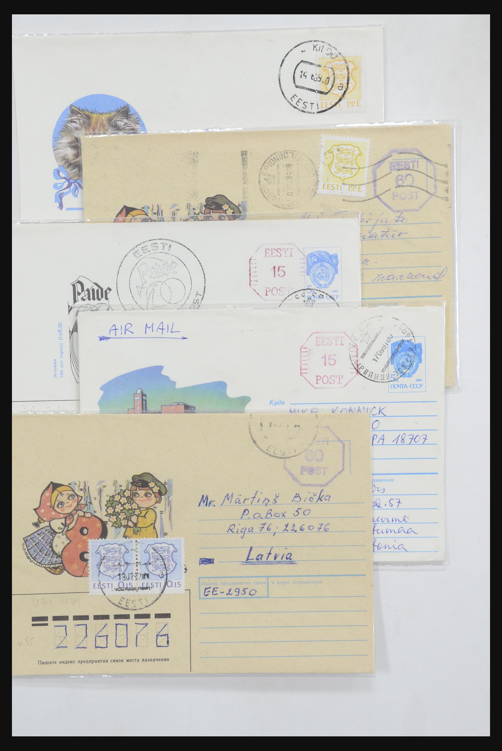 31928 1743 - 31928 Oost Europa brieven jaren 60/90.