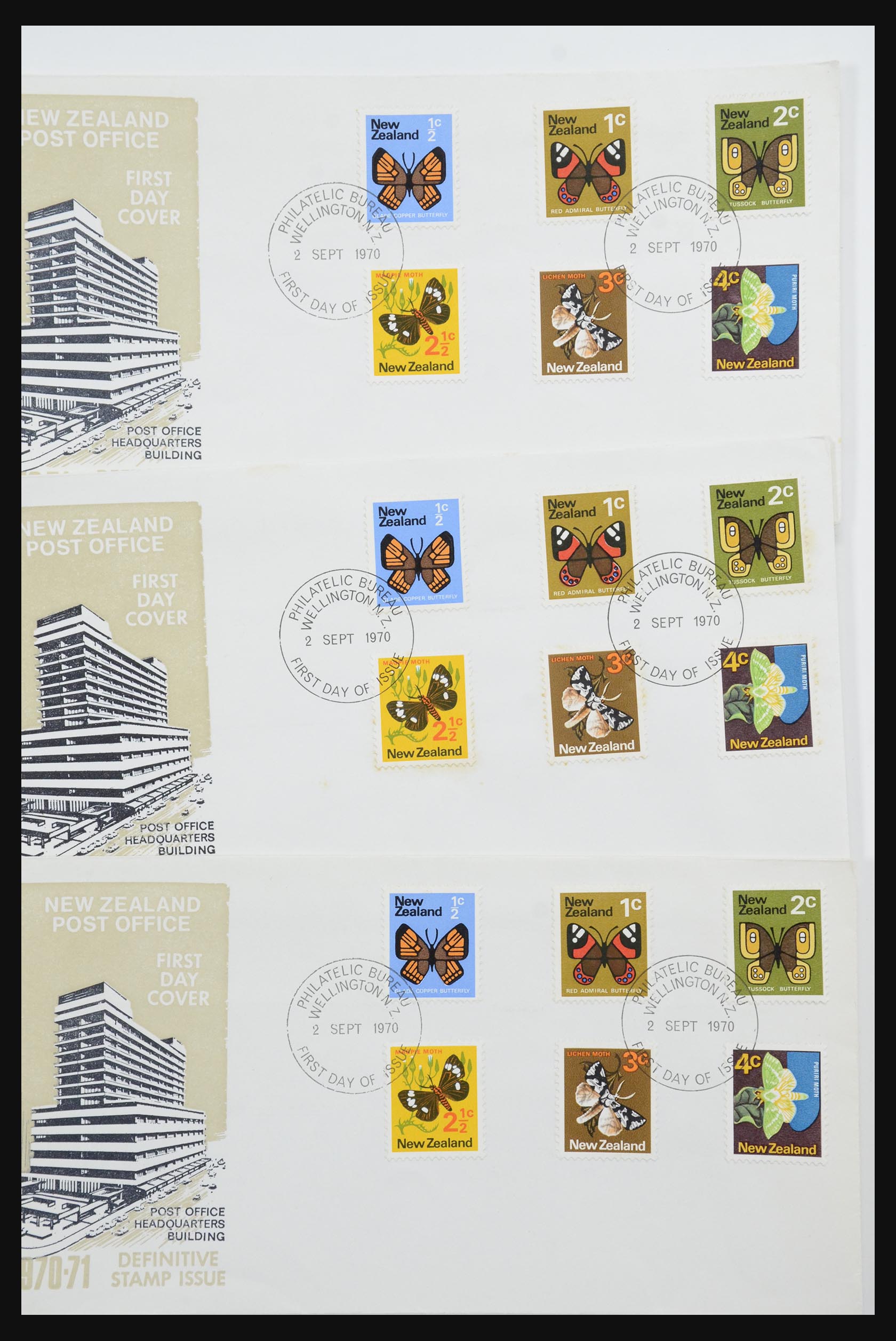 31951 014 - 31951 Nieuw Zeeland FDC's ca. 1960-1970.
