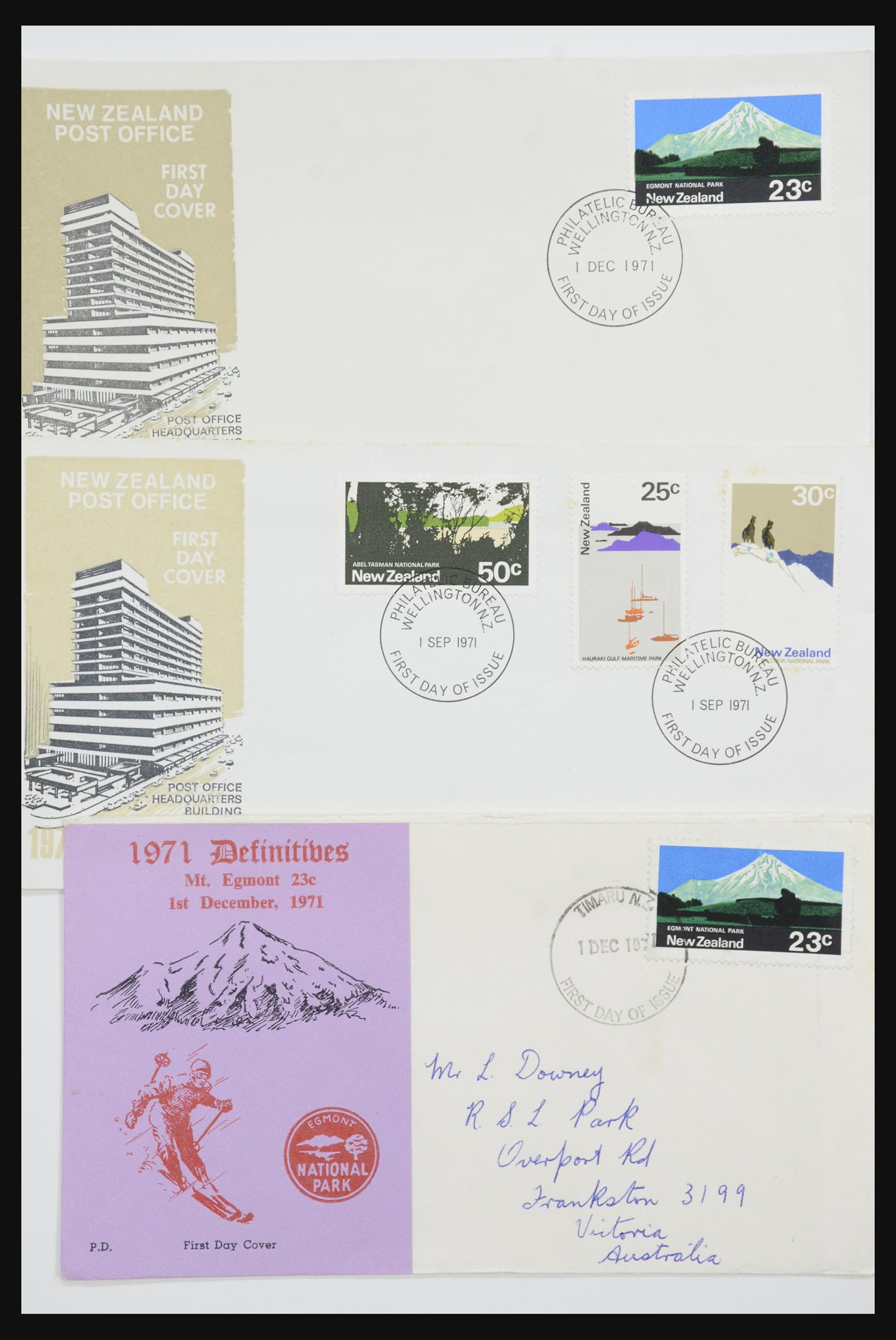 31951 025 - 31951 Nieuw Zeeland FDC's ca. 1960-1970.