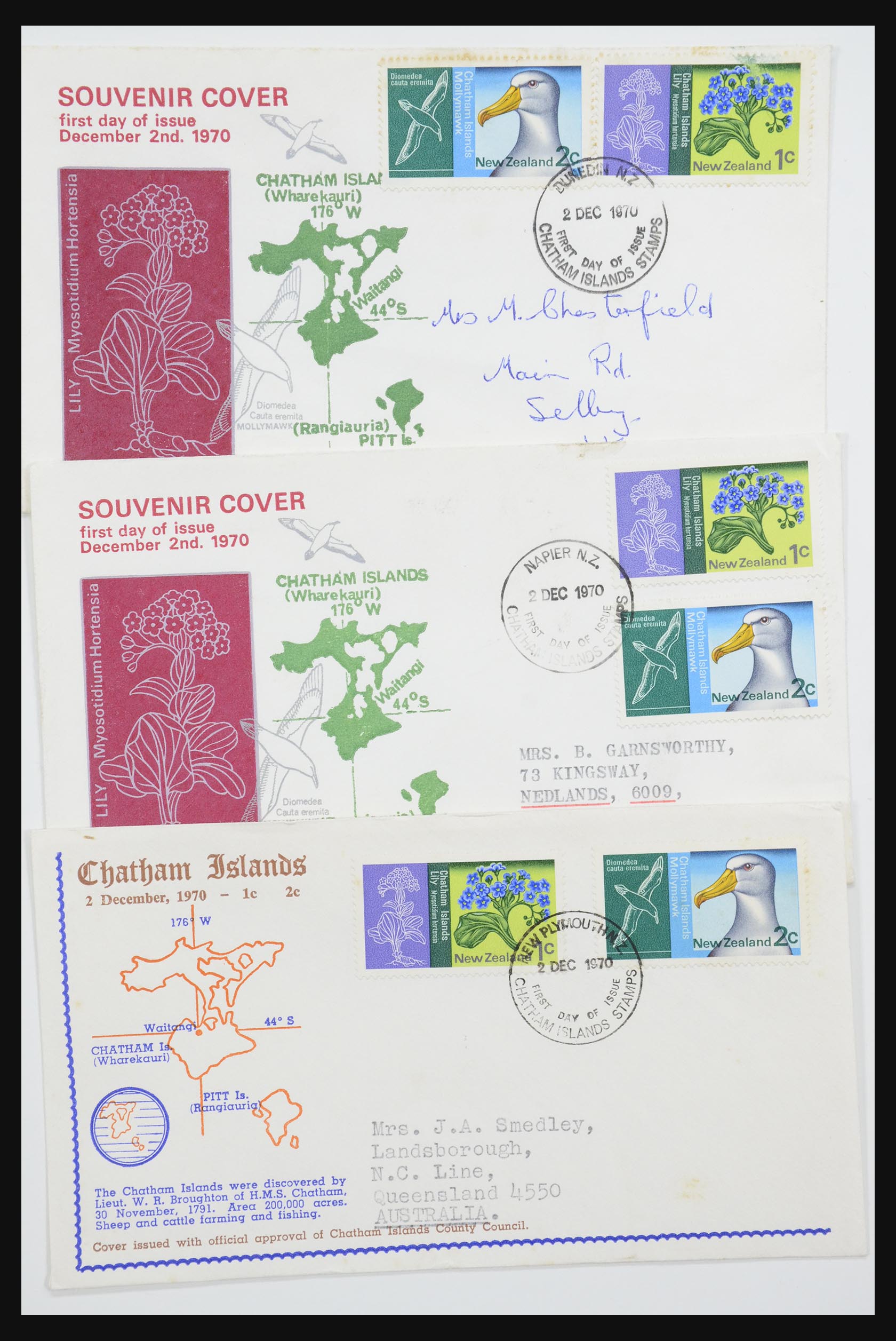 31951 031 - 31951 Nieuw Zeeland FDC's ca. 1960-1970.