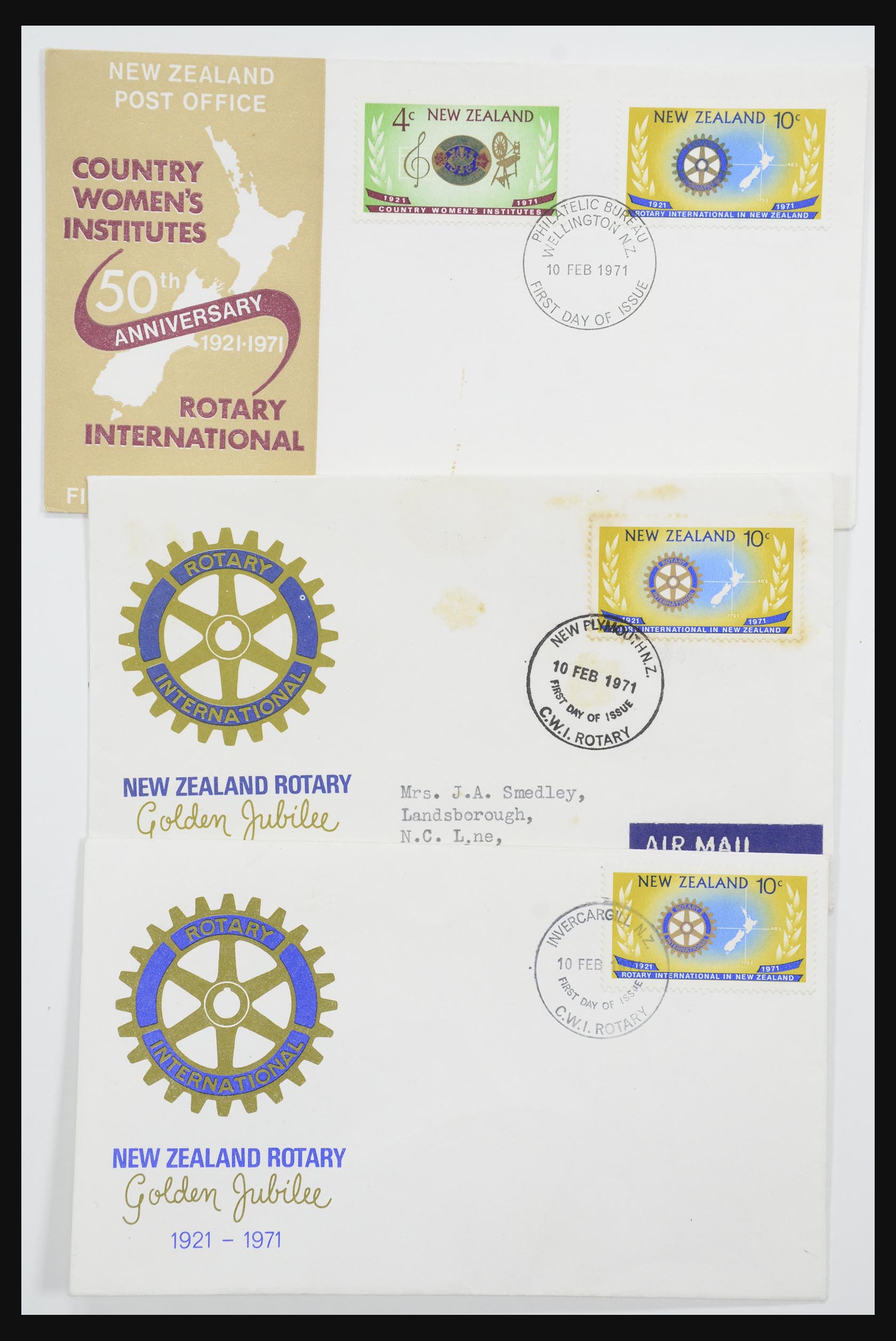 31951 037 - 31951 Nieuw Zeeland FDC's ca. 1960-1970.