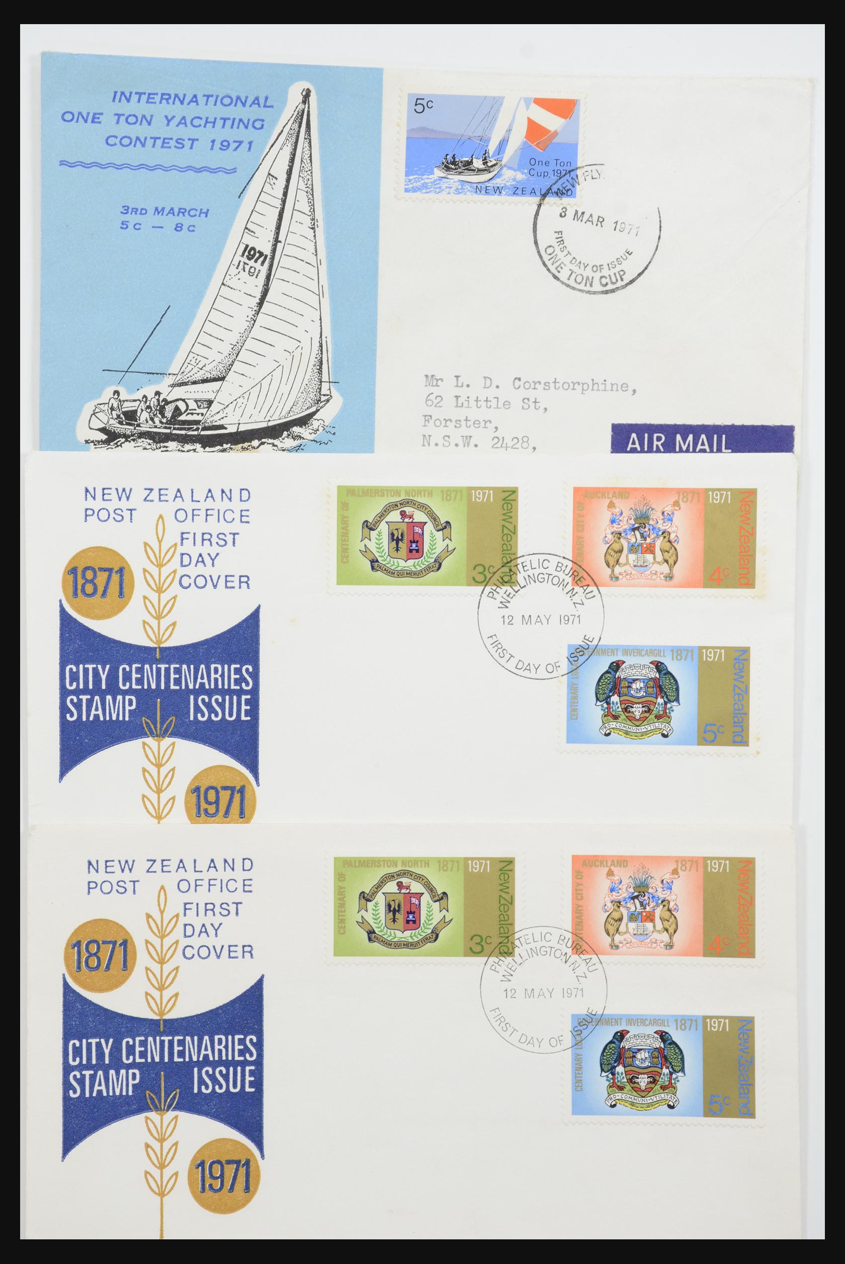 31951 041 - 31951 Nieuw Zeeland FDC's ca. 1960-1970.