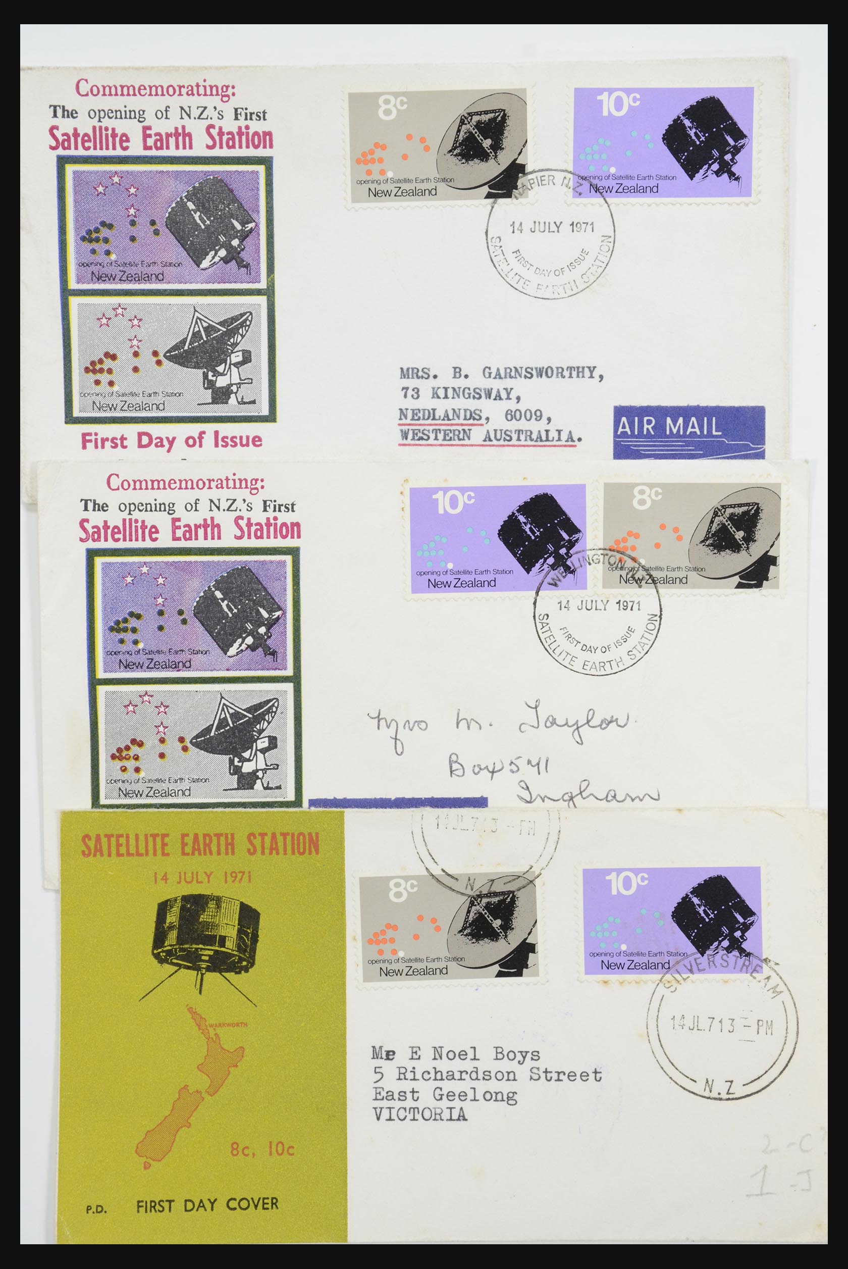 31951 047 - 31951 Nieuw Zeeland FDC's ca. 1960-1970.