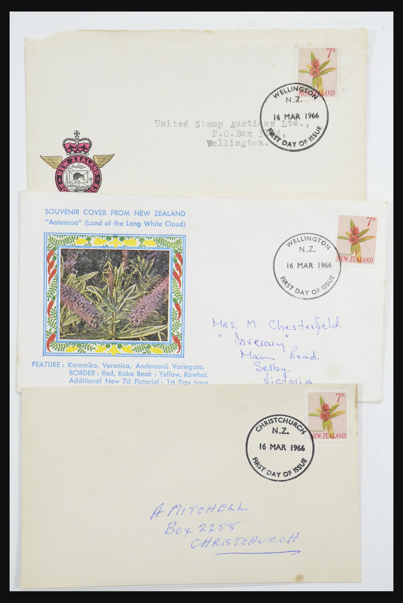 31951 054 - 31951 New Zealand FDC's ca. 1960-1970.