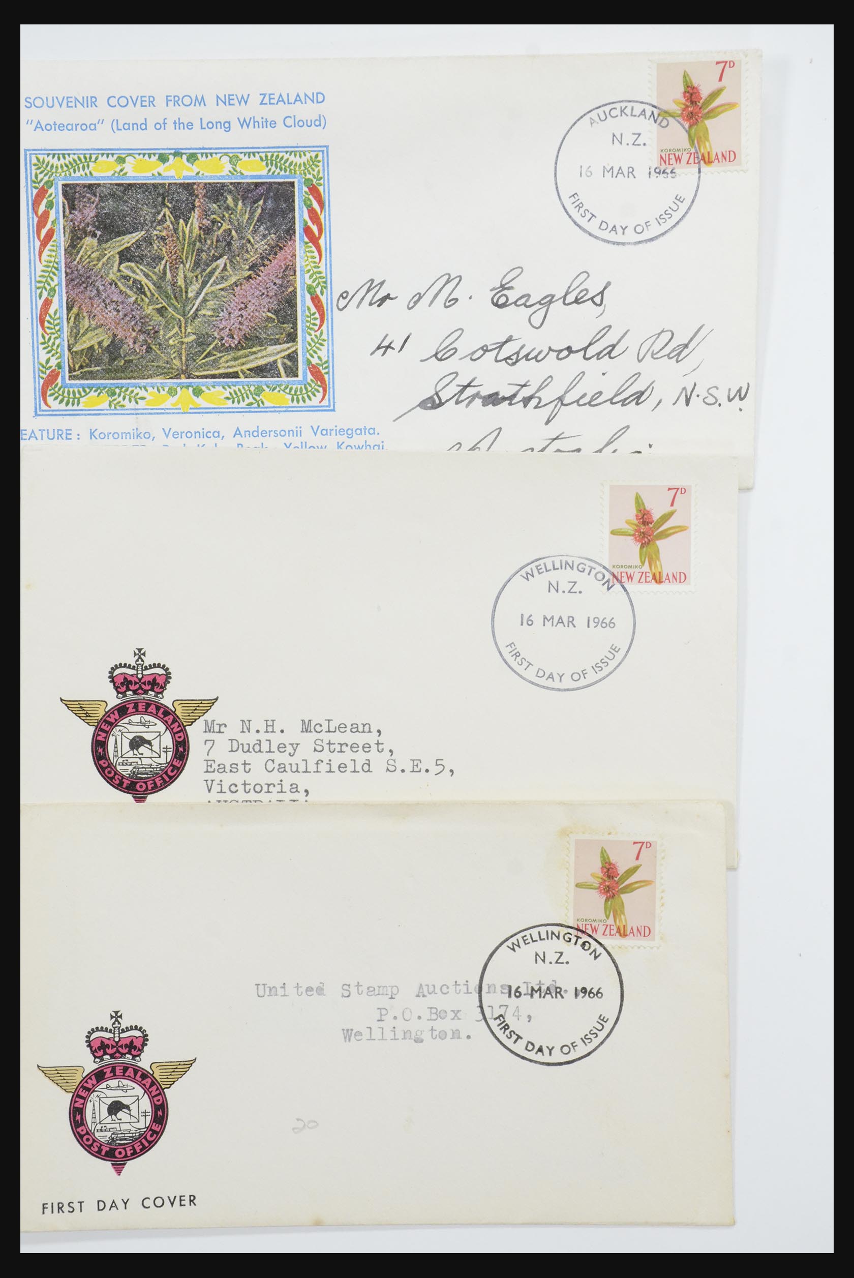 31951 055 - 31951 New Zealand FDC's ca. 1960-1970.