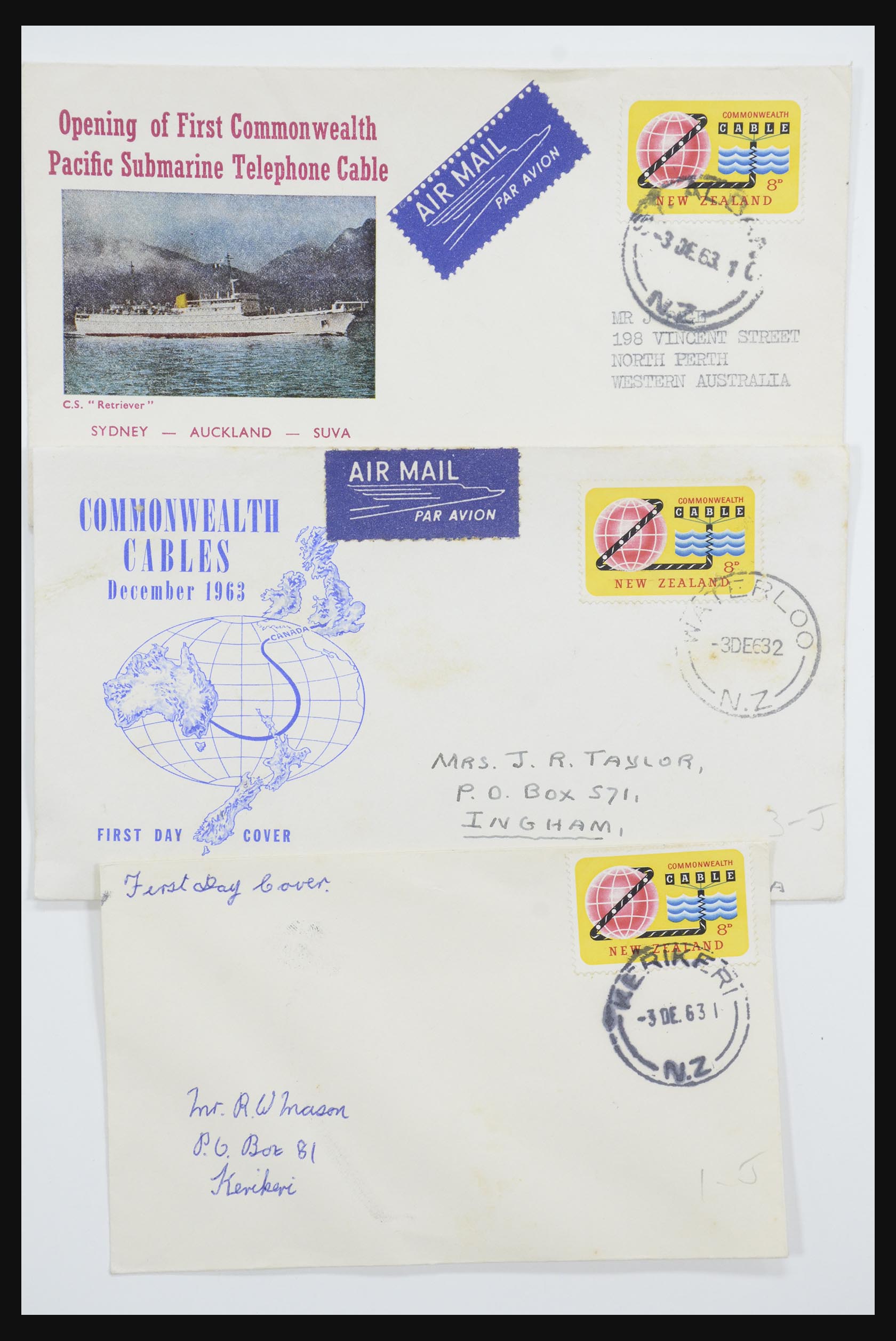 31951 063 - 31951 Nieuw Zeeland FDC's ca. 1960-1970.
