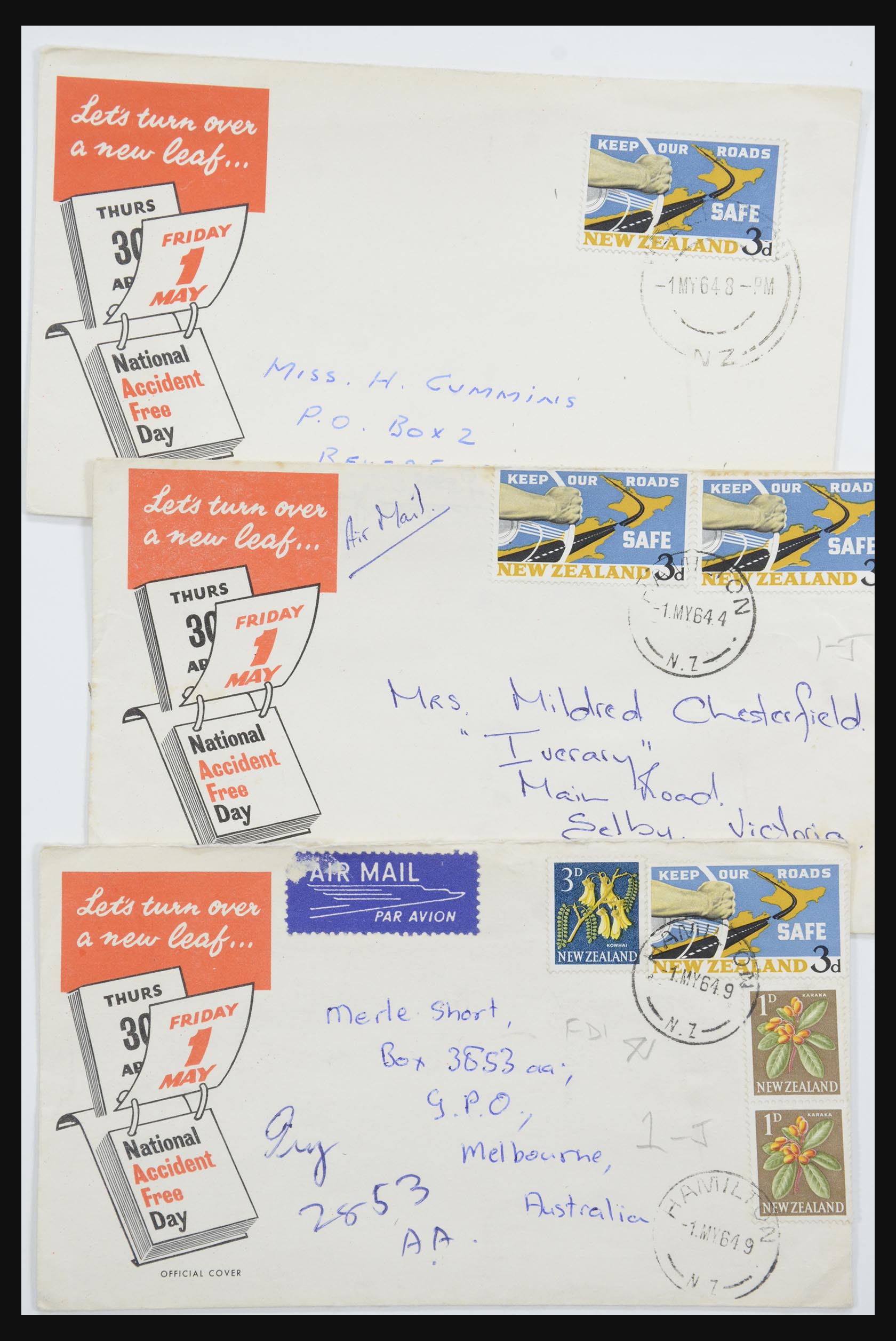 31951 068 - 31951 New Zealand FDC's ca. 1960-1970.