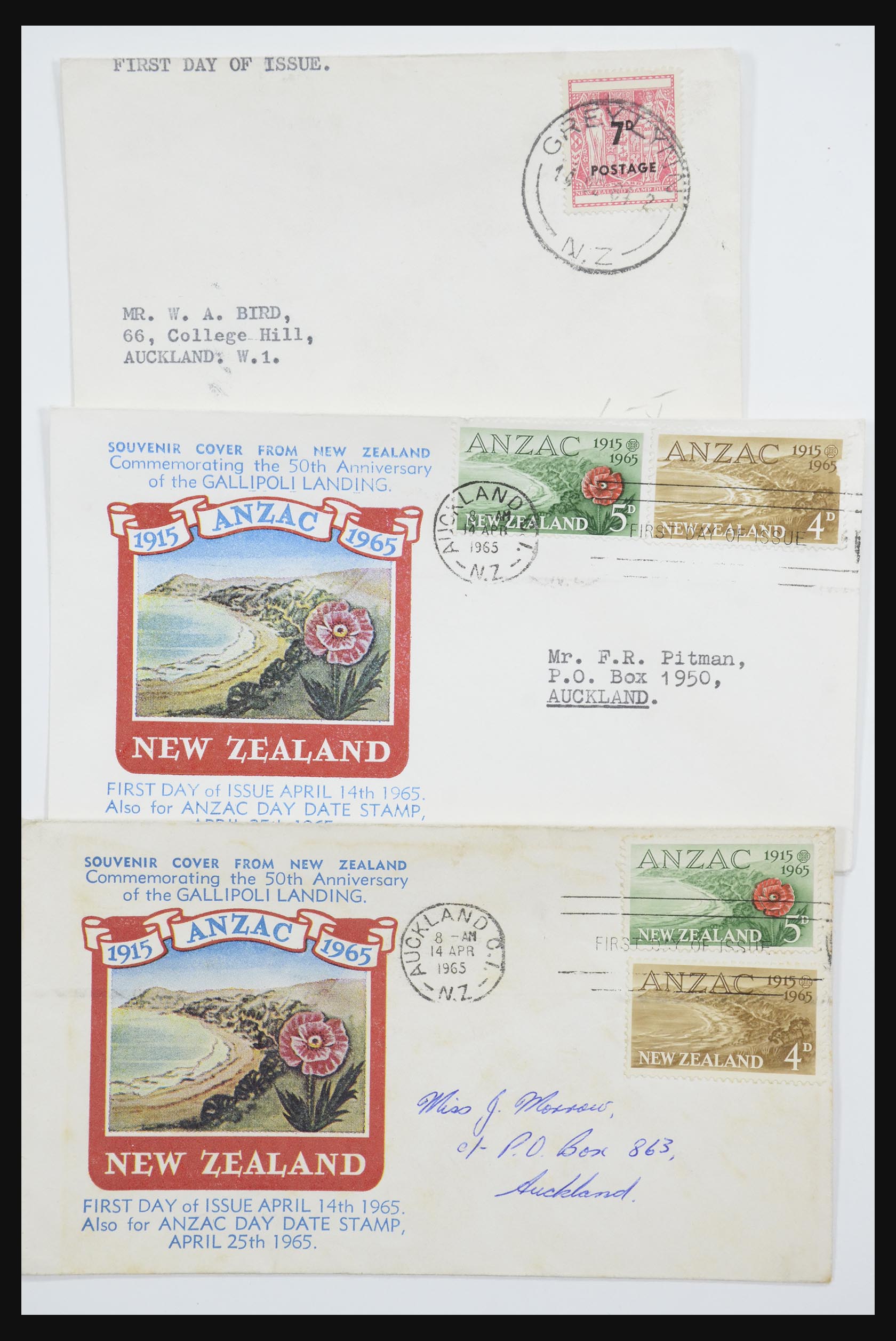 31951 072 - 31951 Nieuw Zeeland FDC's ca. 1960-1970.