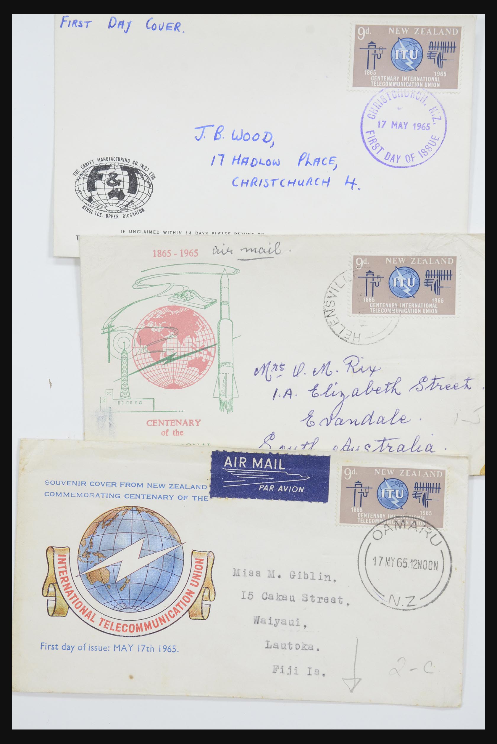 31951 075 - 31951 Nieuw Zeeland FDC's ca. 1960-1970.