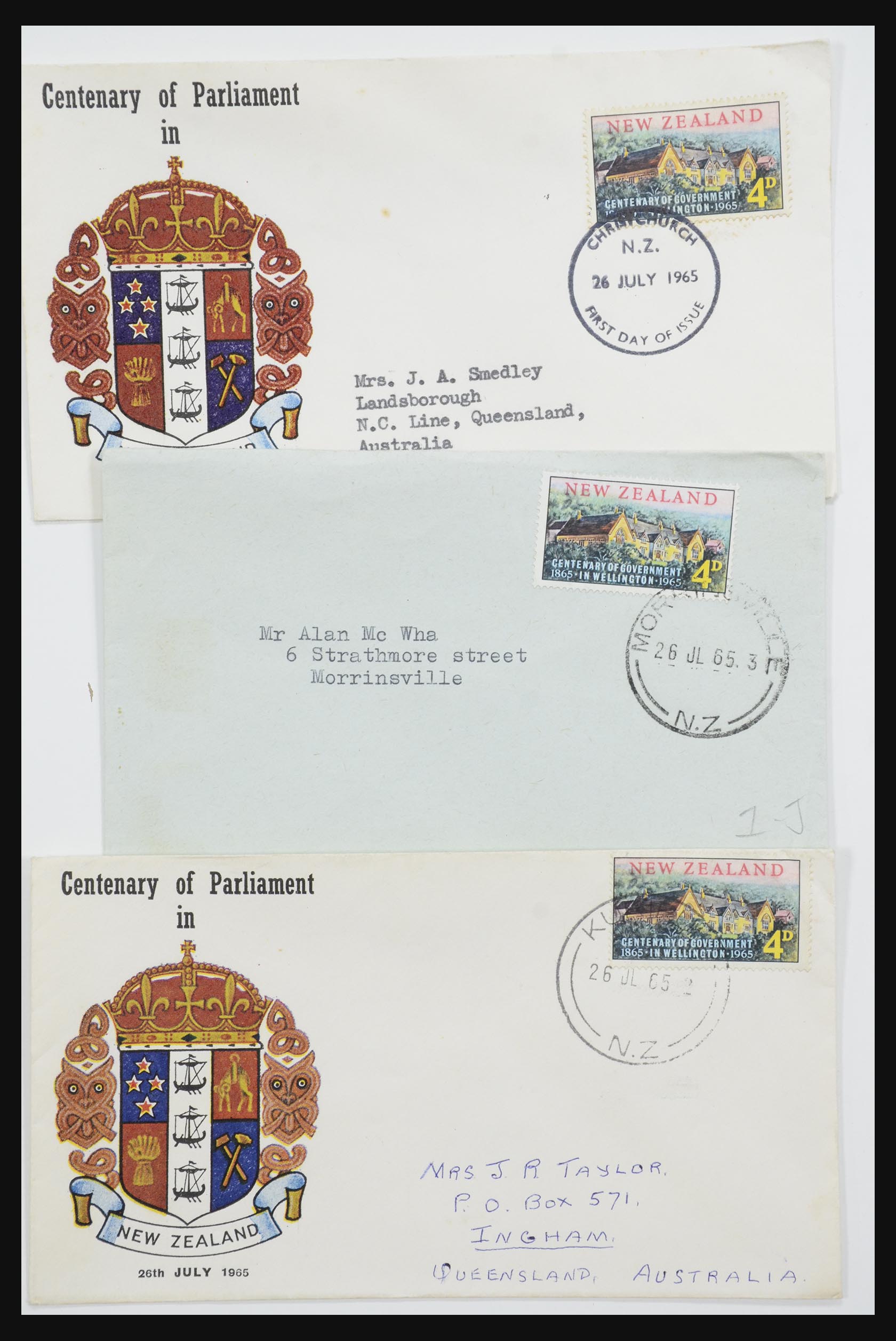 31951 086 - 31951 New Zealand FDC's ca. 1960-1970.