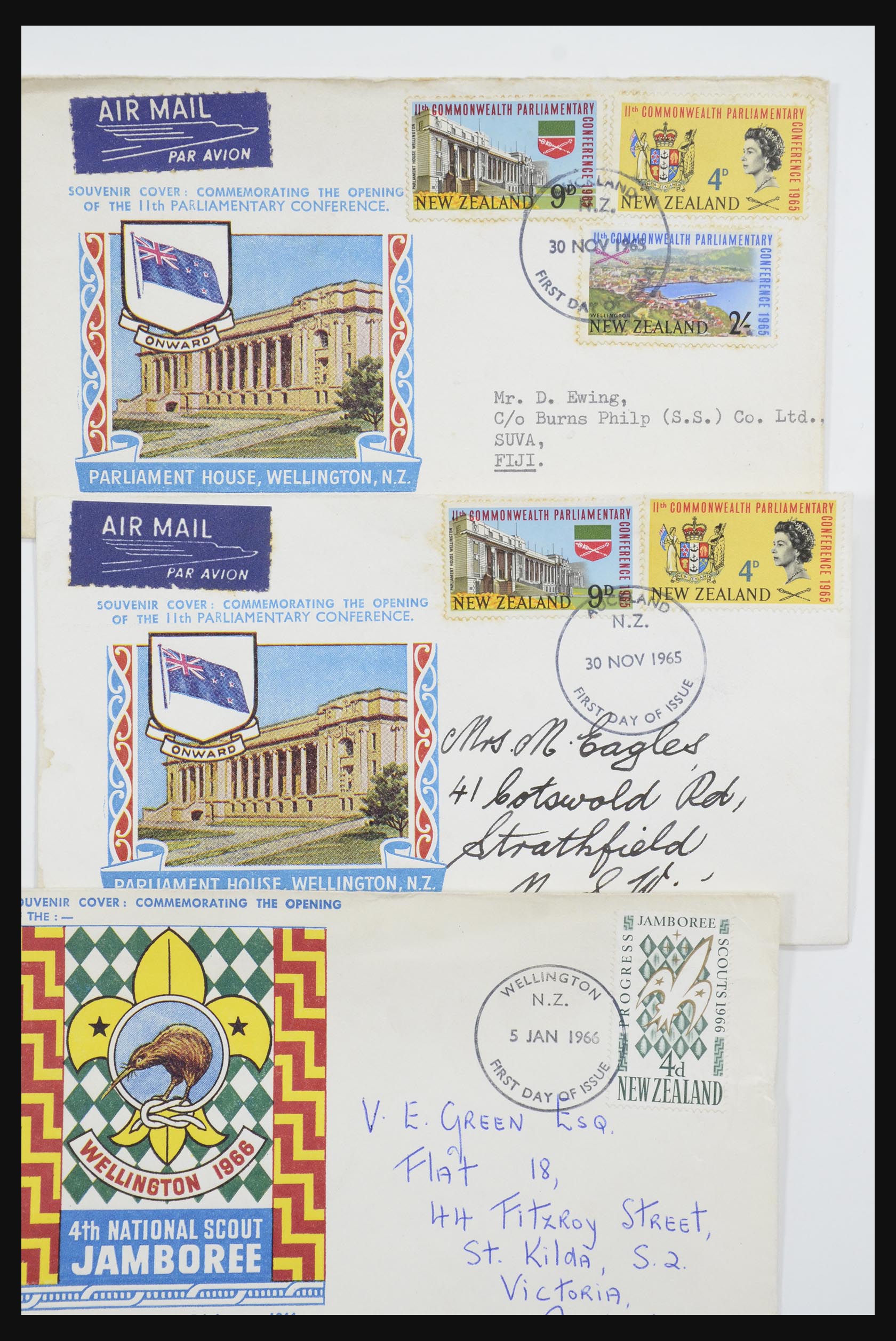 31951 089 - 31951 New Zealand FDC's ca. 1960-1970.