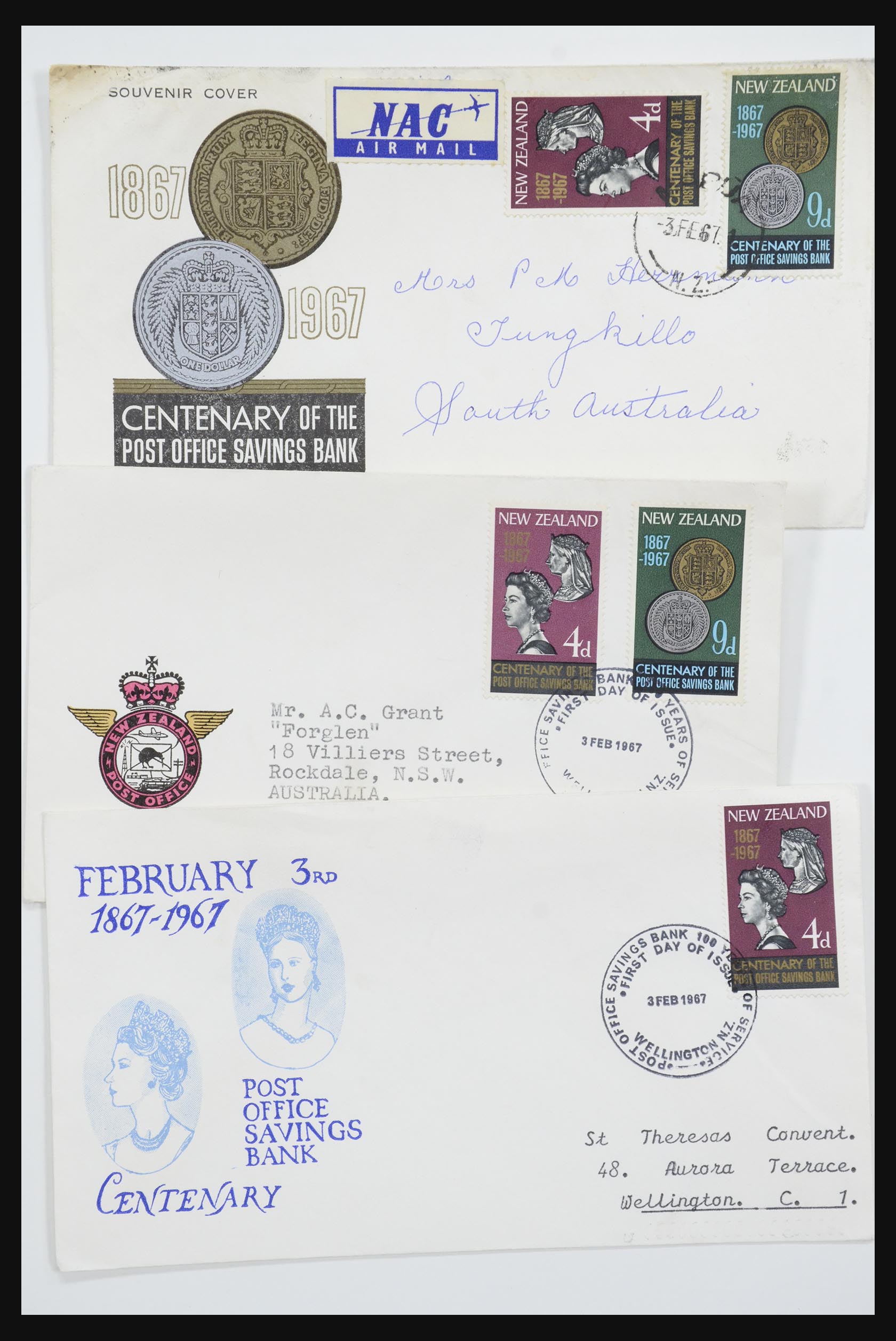 31951 094 - 31951 New Zealand FDC's ca. 1960-1970.