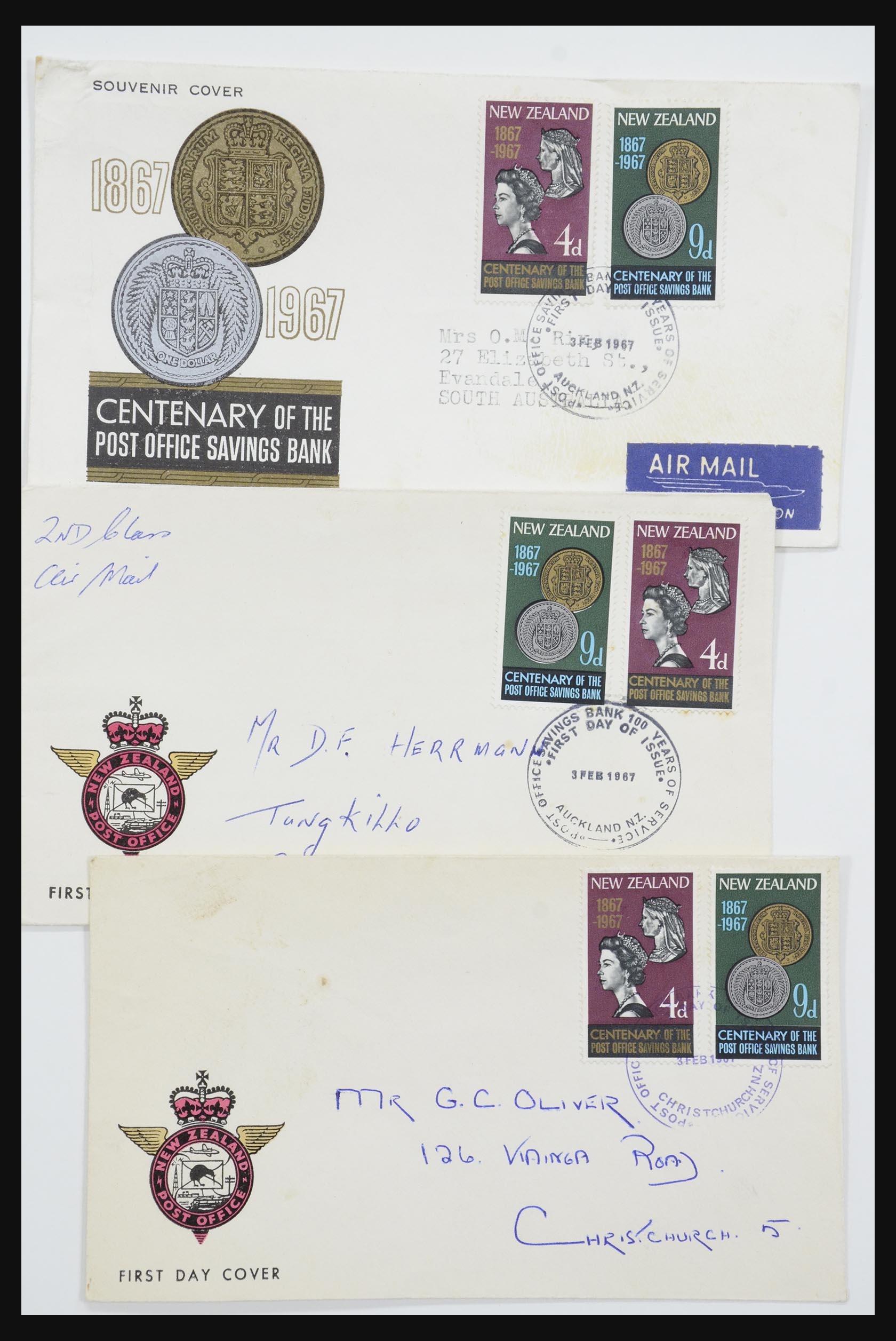 31951 098 - 31951 New Zealand FDC's ca. 1960-1970.