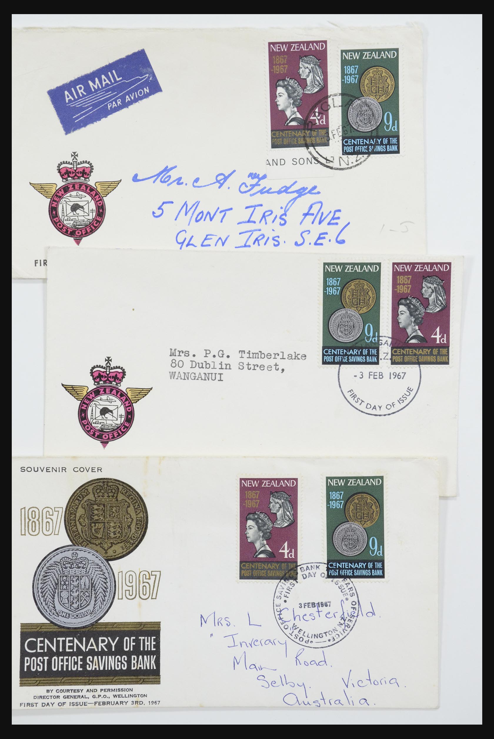 31951 099 - 31951 New Zealand FDC's ca. 1960-1970.