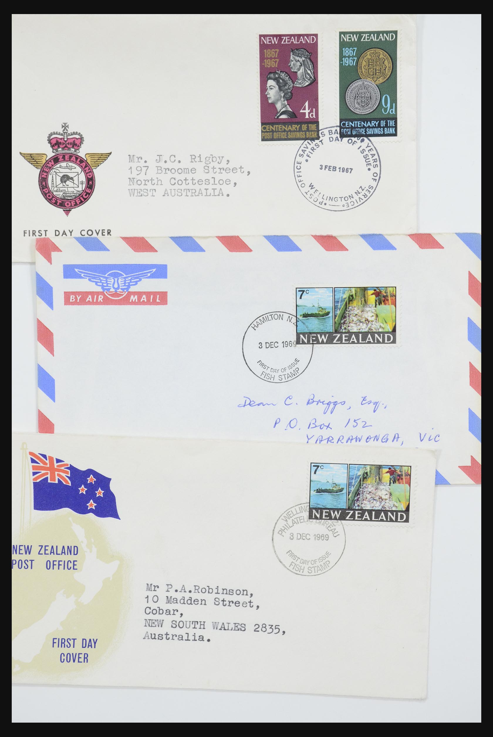 31951 100 - 31951 New Zealand FDC's ca. 1960-1970.