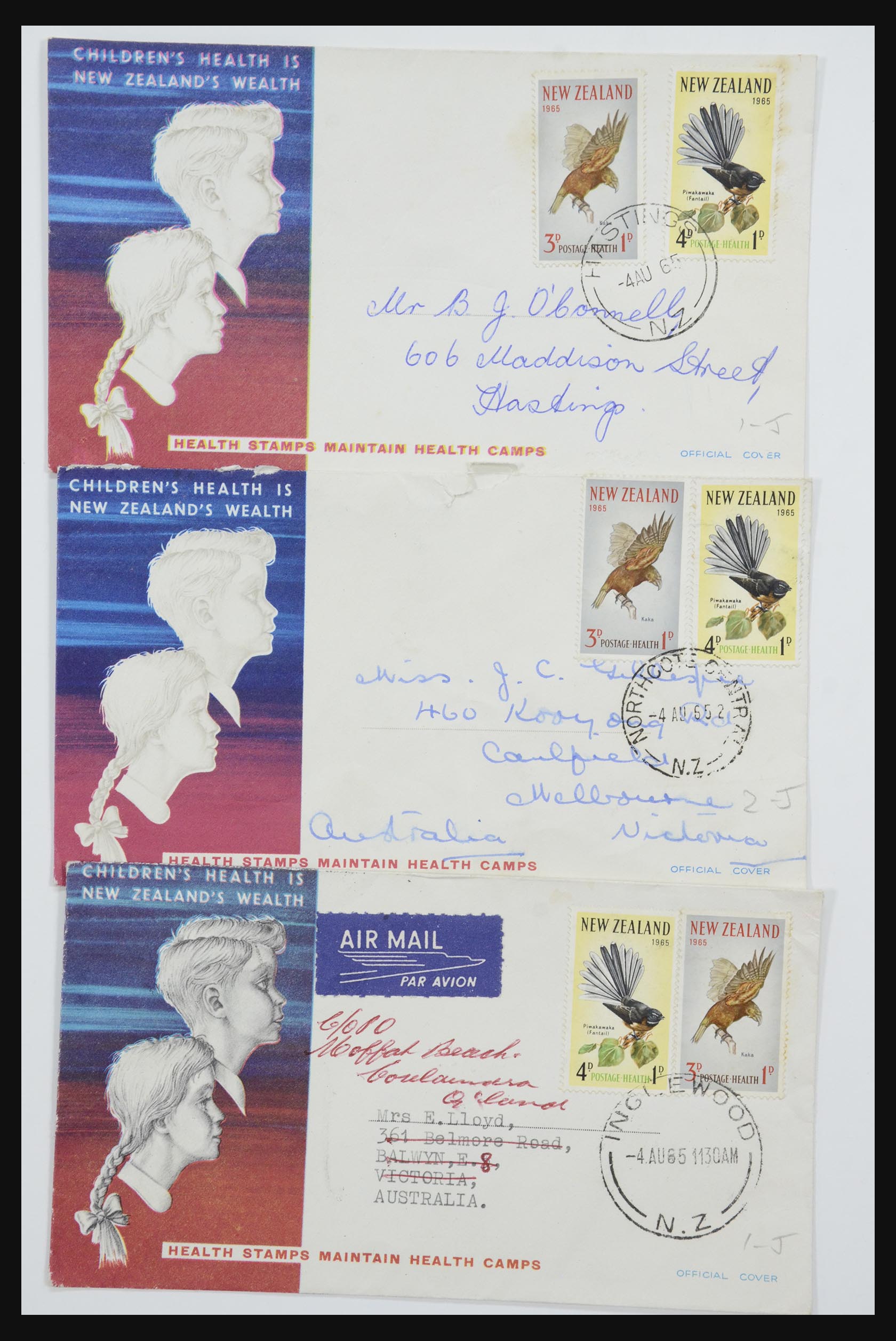 31951 406 - 31951 Nieuw Zeeland FDC's ca. 1960-1970.