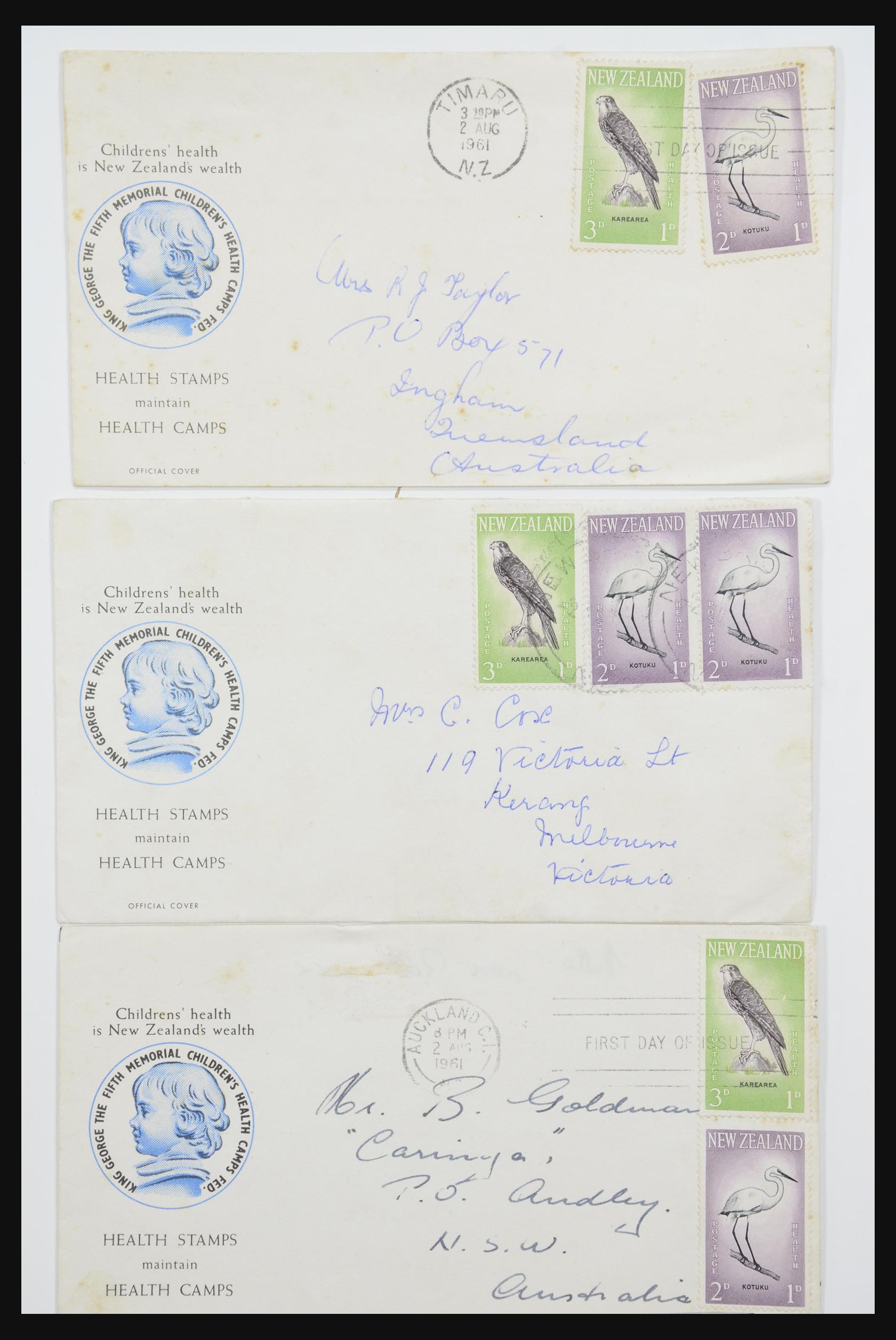31951 424 - 31951 Nieuw Zeeland FDC's ca. 1960-1970.