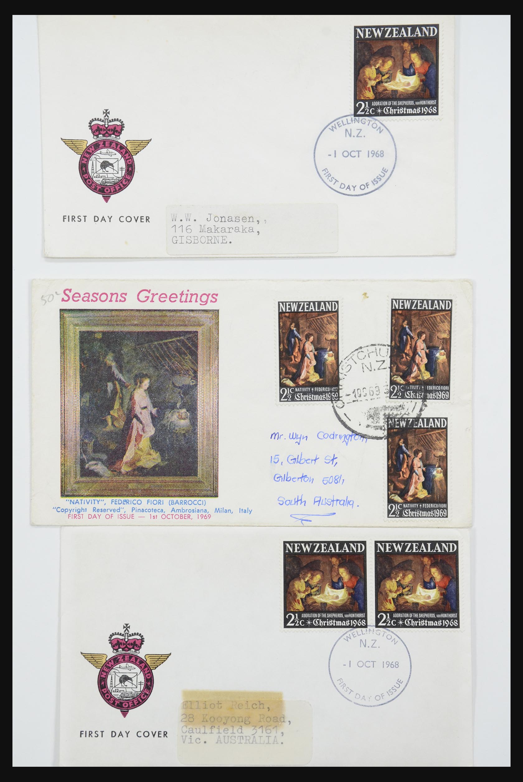 31951 438 - 31951 New Zealand FDC's ca. 1960-1970.